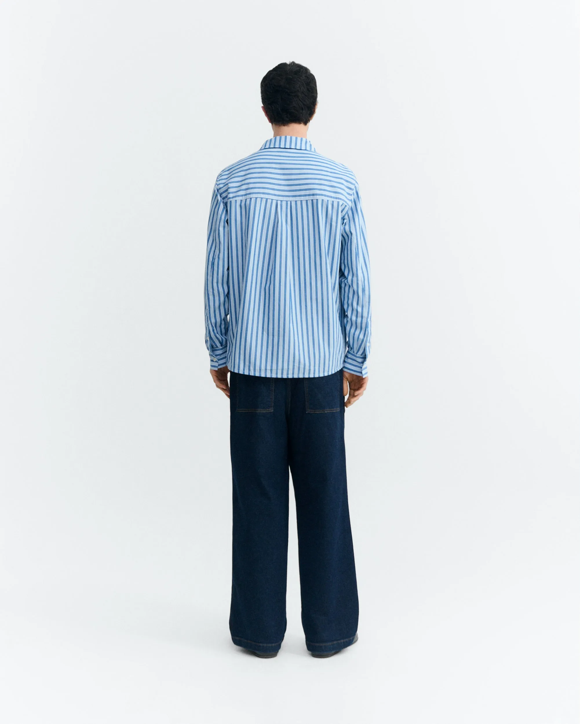 Camisa rayas azul Jimbo sold by Thinking Mu product image thumbnail 4