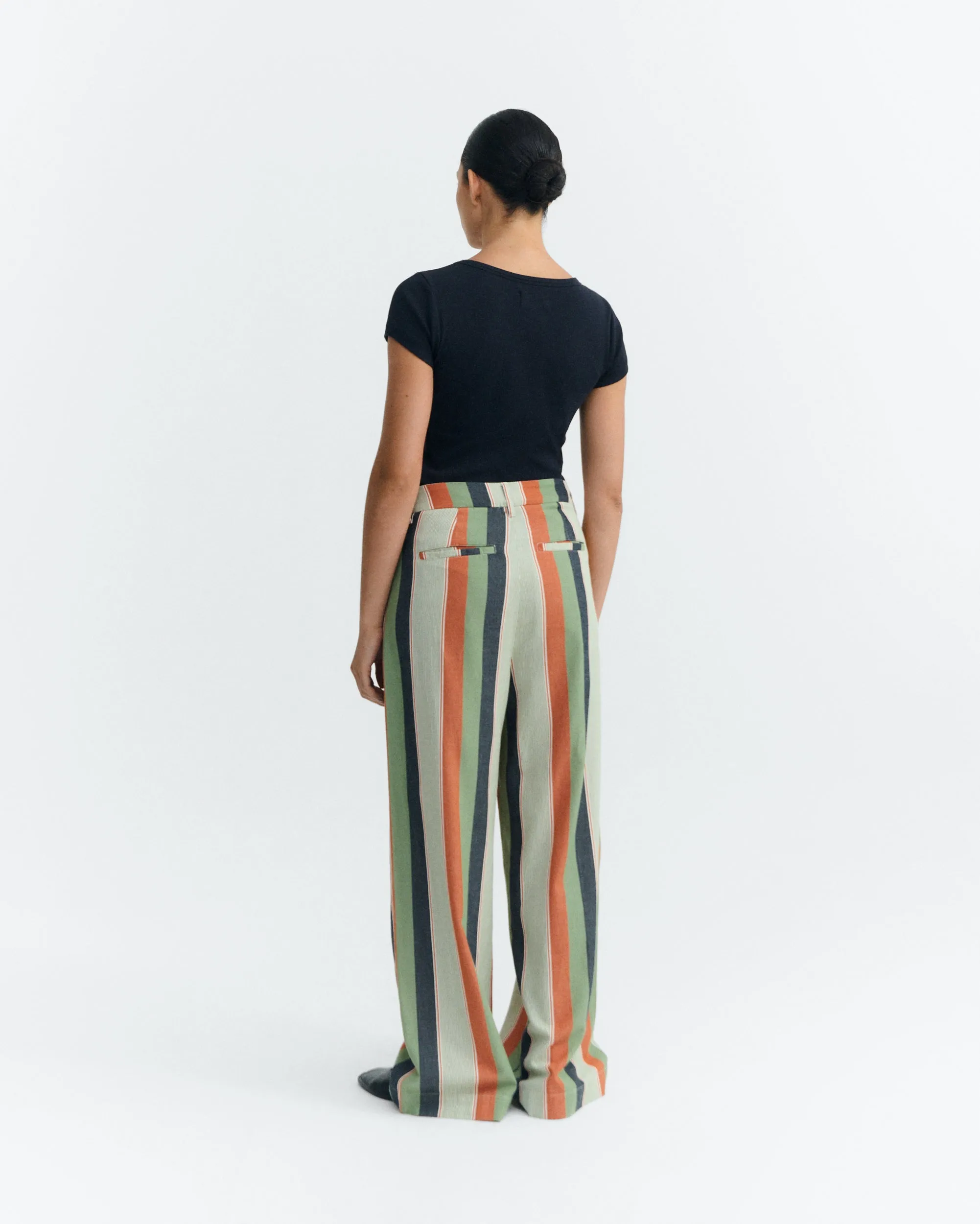 Pantalón wide leg tiro bajo rayas multicolor Pat sold by Thinking Mu product image thumbnail 5