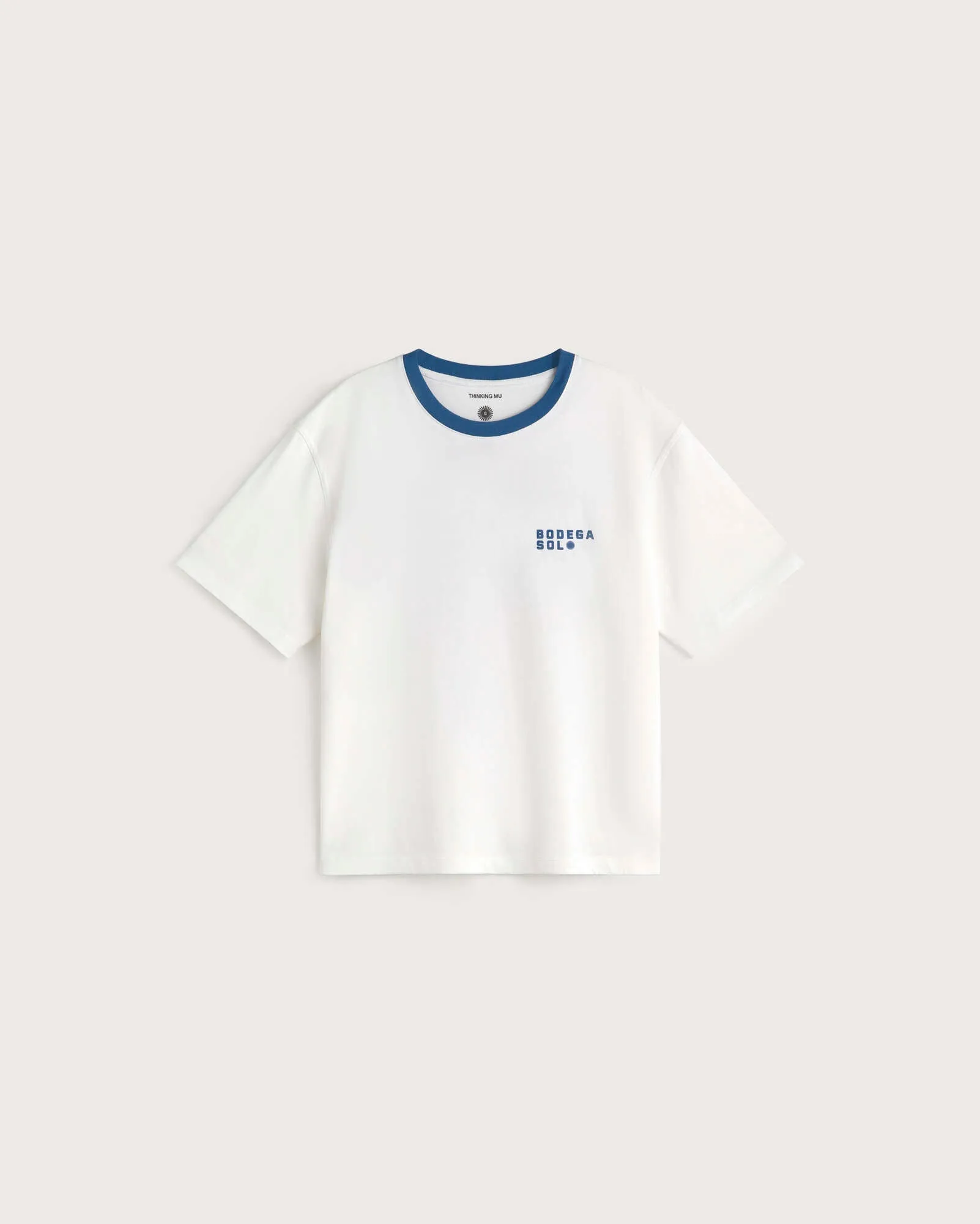 Camiseta contraste azul bodega sol Lucia sold by Thinking Mu product image thumbnail 5