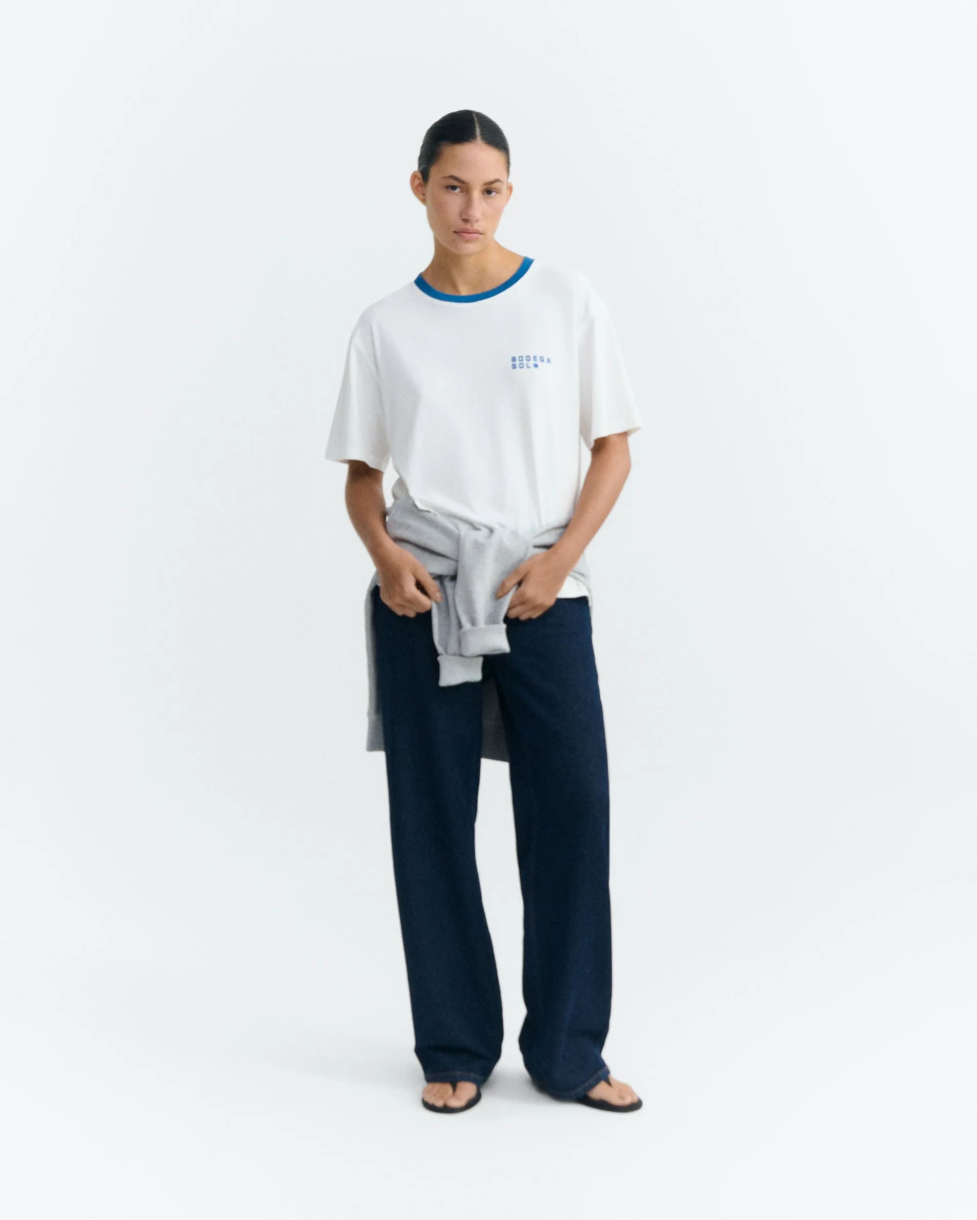 Camiseta contraste azul bodega sol Lucia sold by Thinking Mu product image thumbnail 4