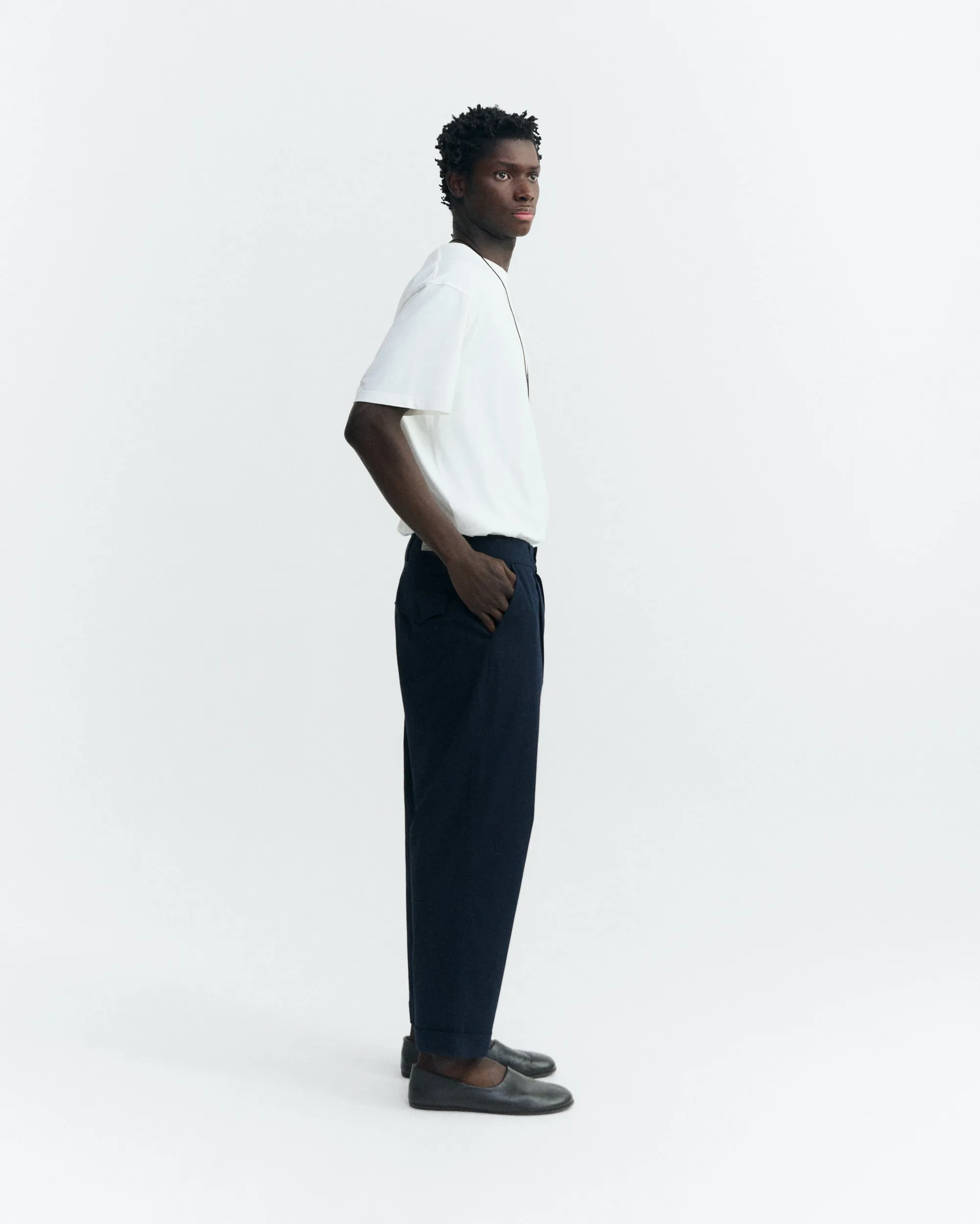 Pantalón carrot navy Light Friend sold by Thinking Mu product image thumbnail 4
