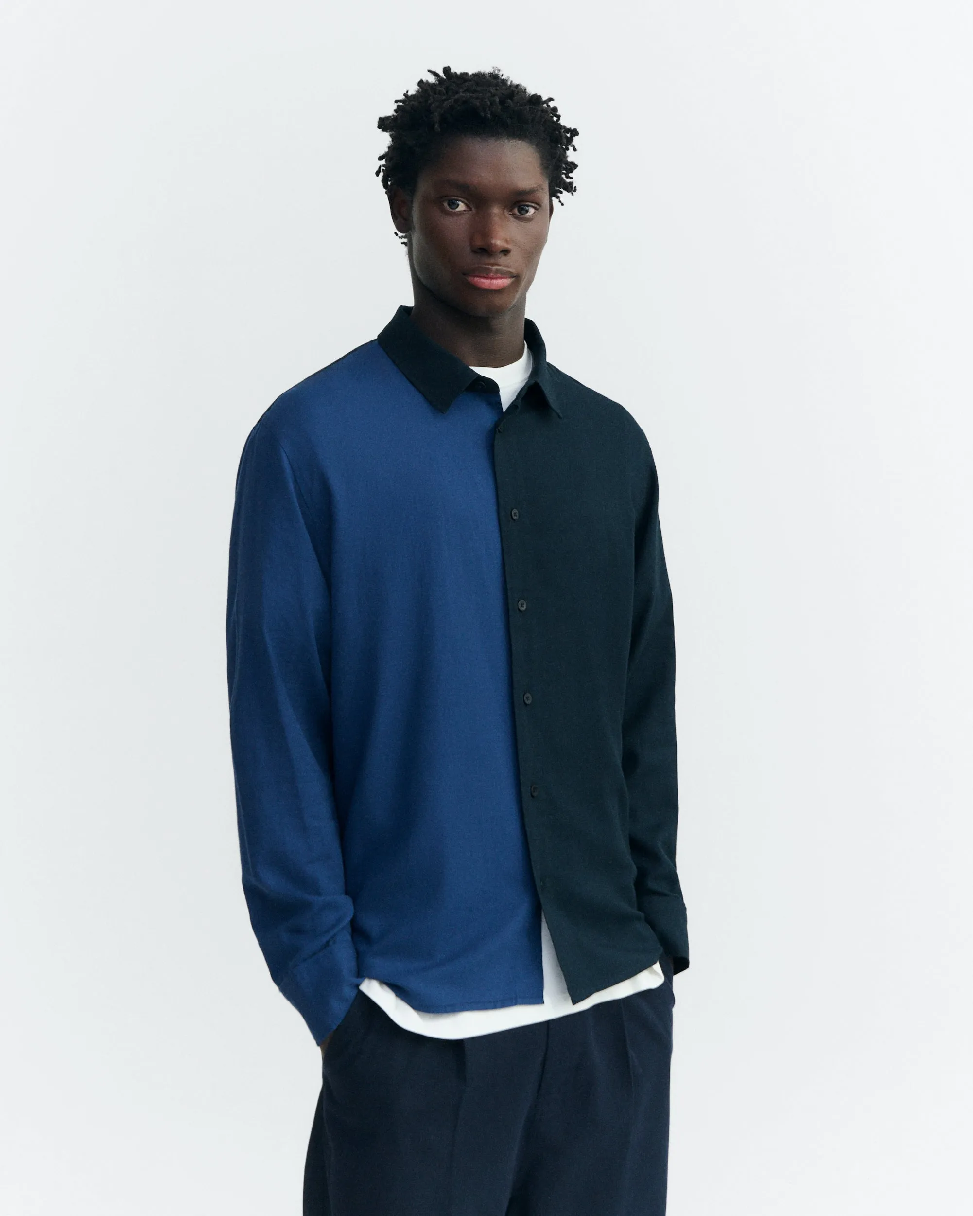 Camisa navy y negro Jimbo sold by Thinking Mu product image thumbnail 2