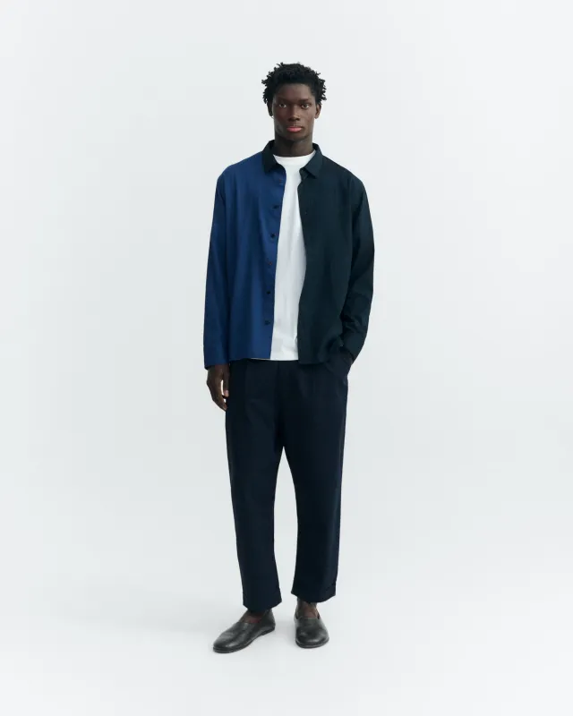 Camisa navy y negro Jimbo sold by Thinking Mu