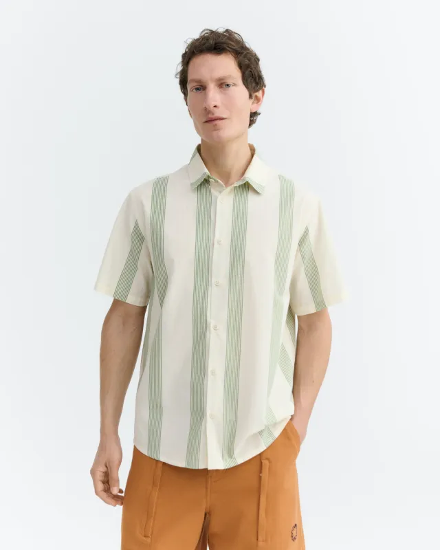 Camisa popelin rayas verde Tom sold by Thinking Mu