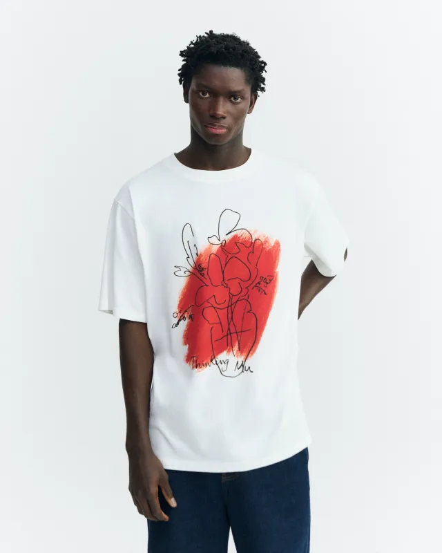 Camiseta oversize flower Eric made by Thinking Mu