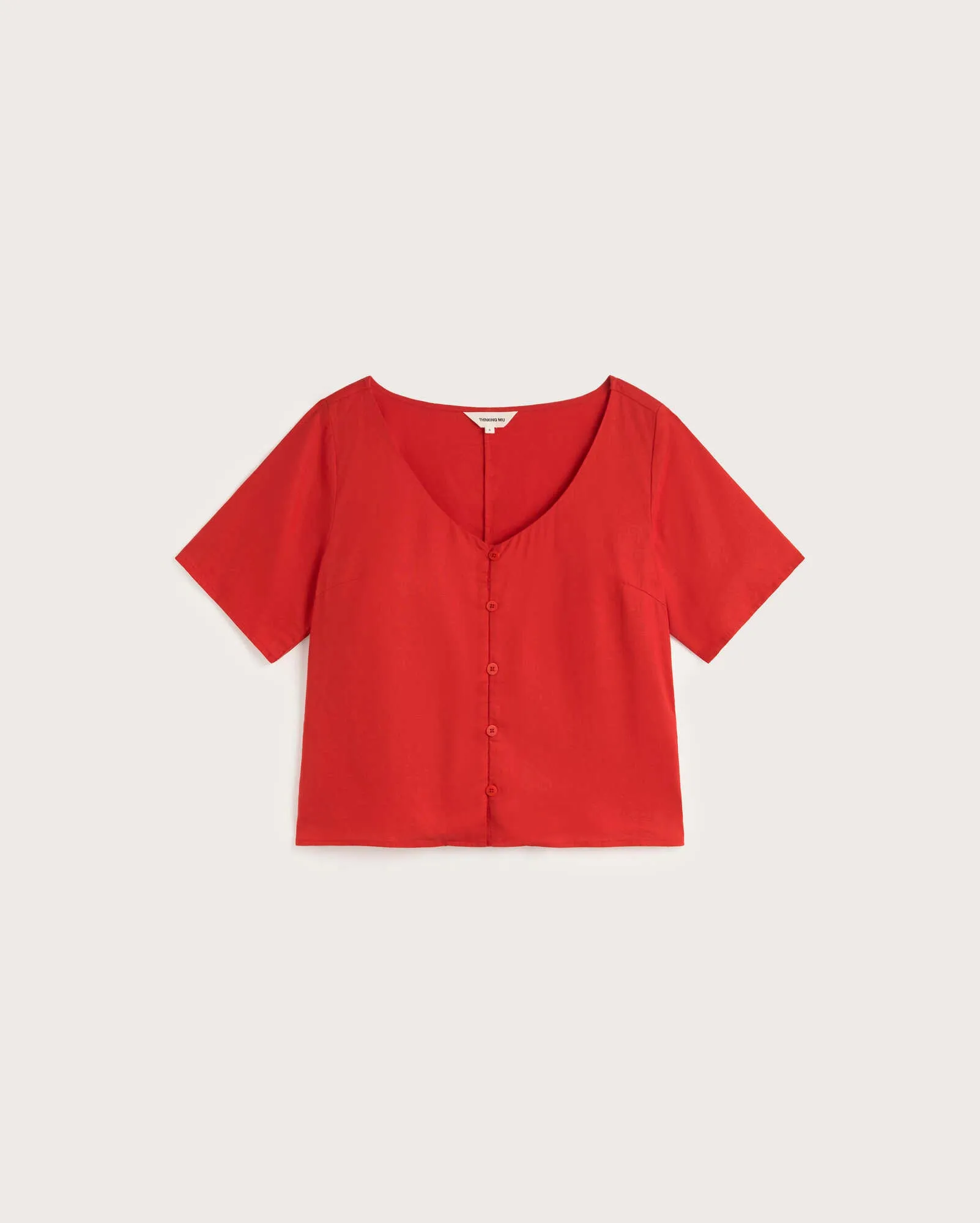 Blusa roja hemp Leia sold by Thinking Mu product image thumbnail 5