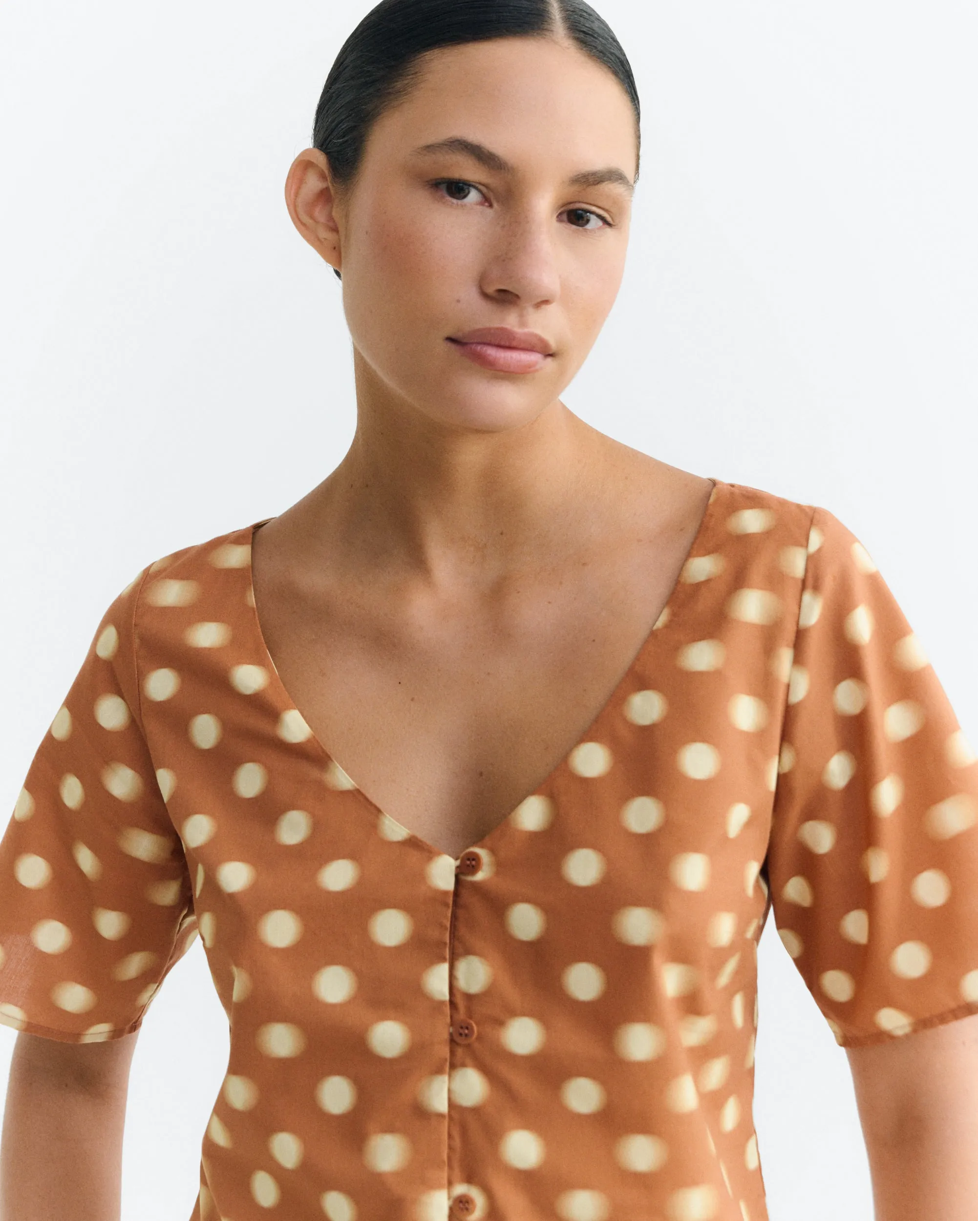 Blusa lunares marrón Leia sold by Thinking Mu product image thumbnail 3