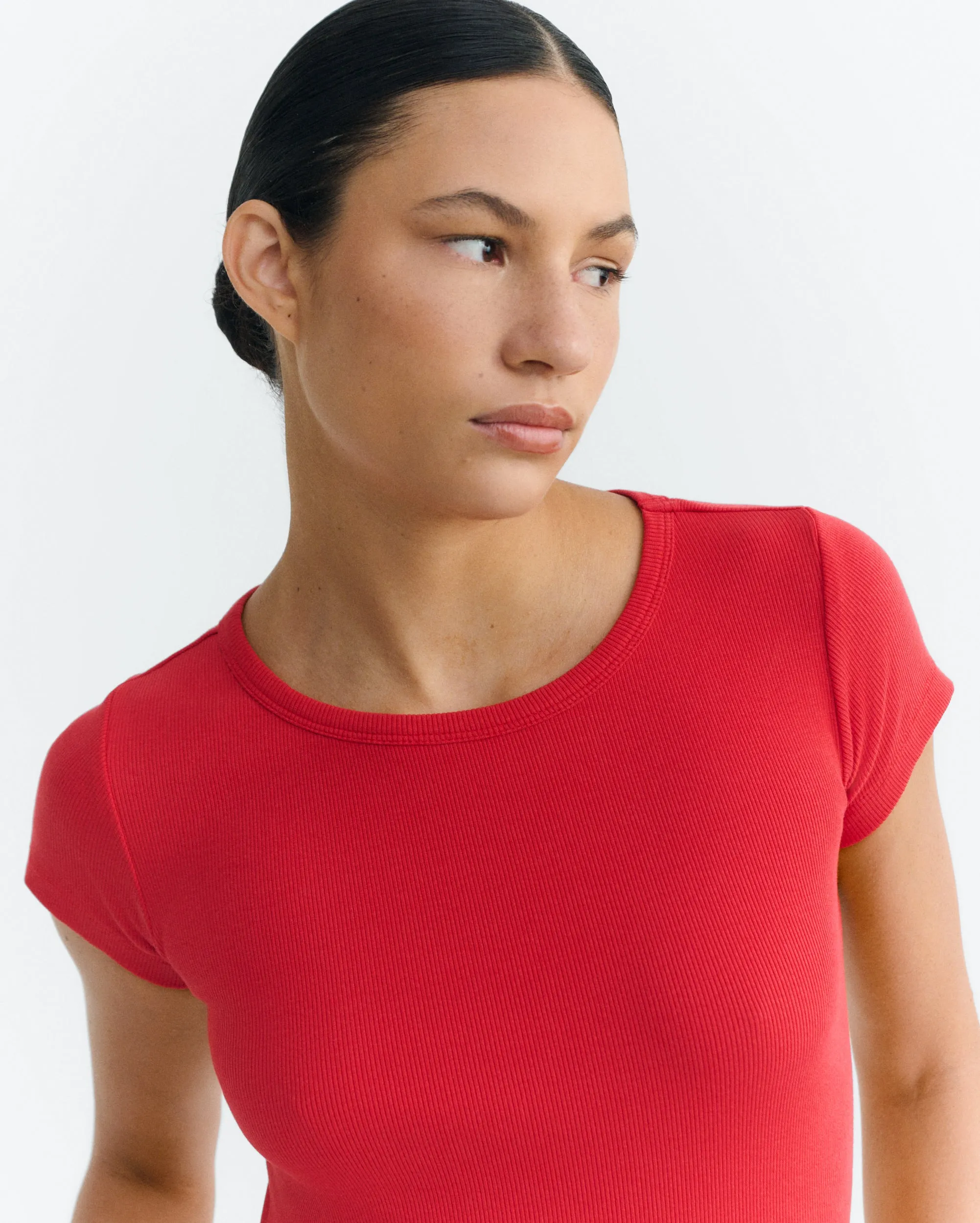 Camiseta slim roja Mirna-R sold by Thinking Mu product image thumbnail 3