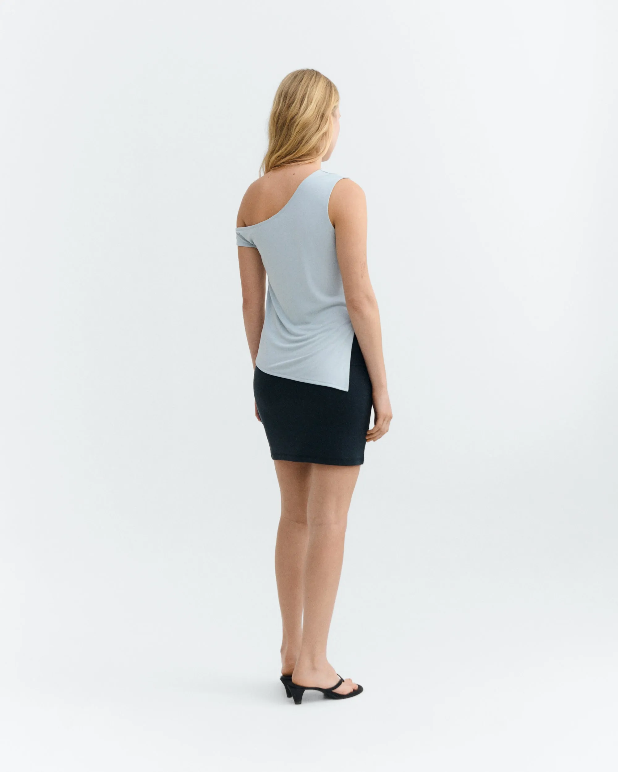 Top azul asimétrico Zohar sold by Thinking Mu product image thumbnail 4