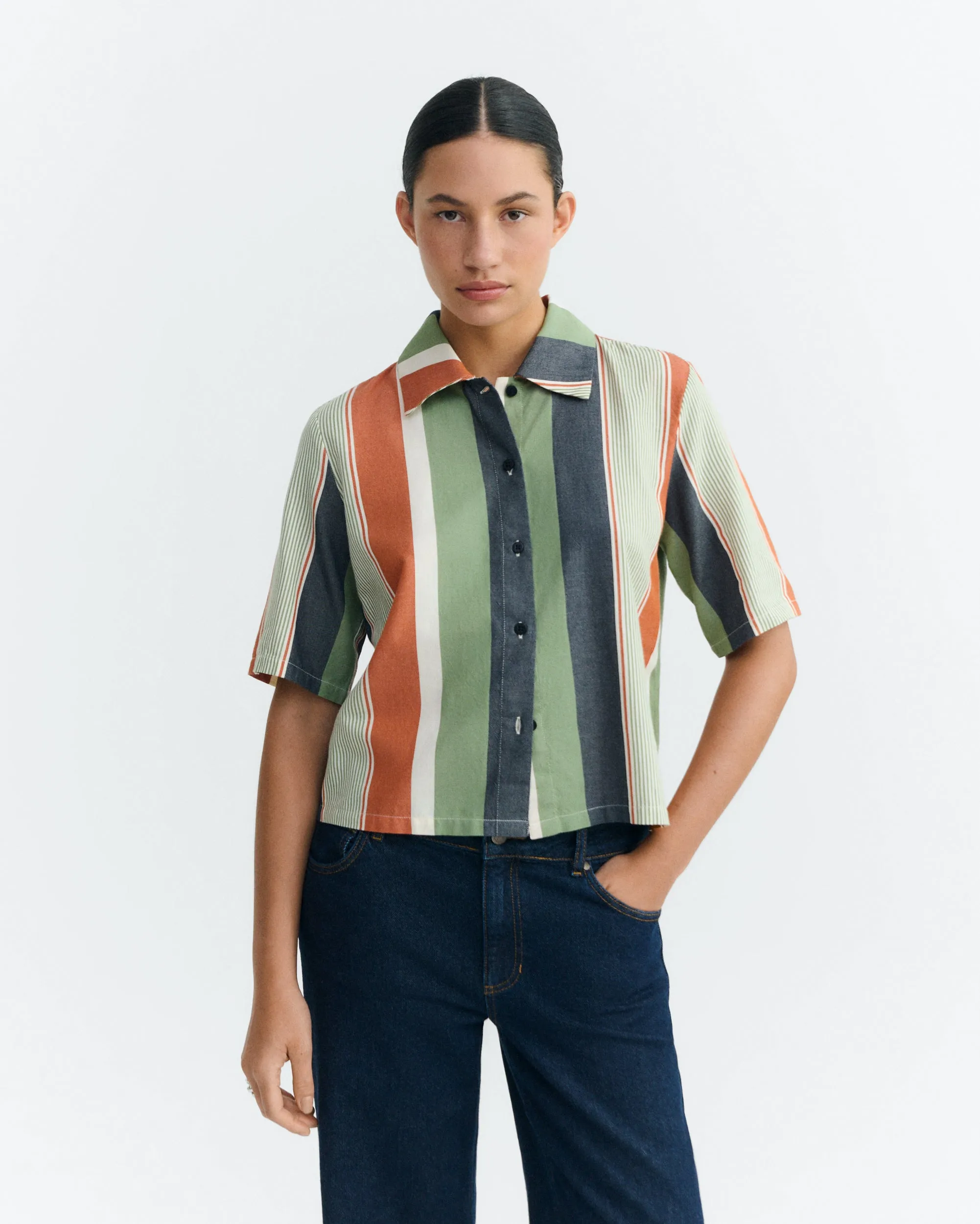 Blusa estampada rayas multicolor Ane sold by Thinking Mu product image thumbnail 2