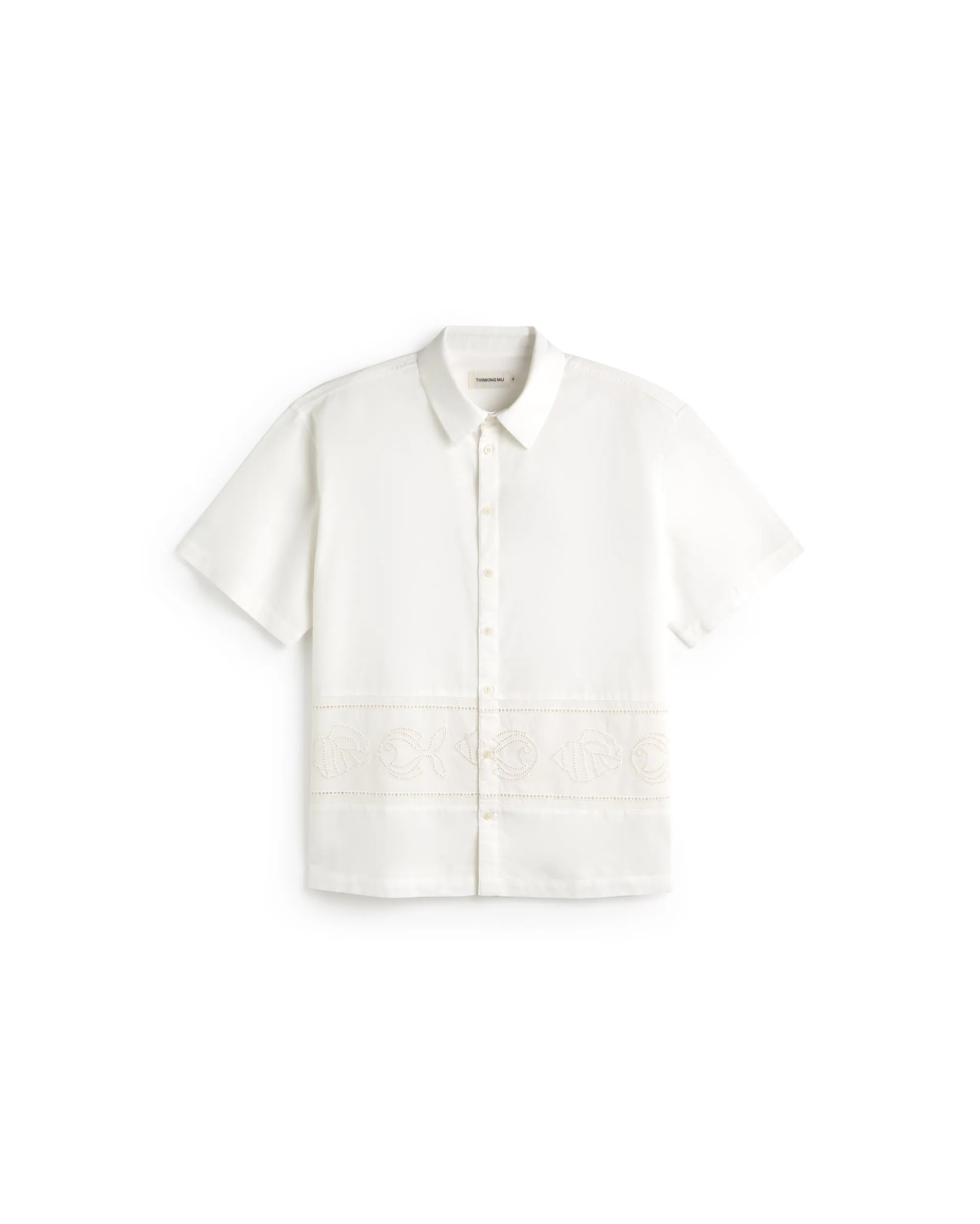 Camisa oversize bordada blanca Kurtis sold by Thinking Mu product image thumbnail 5