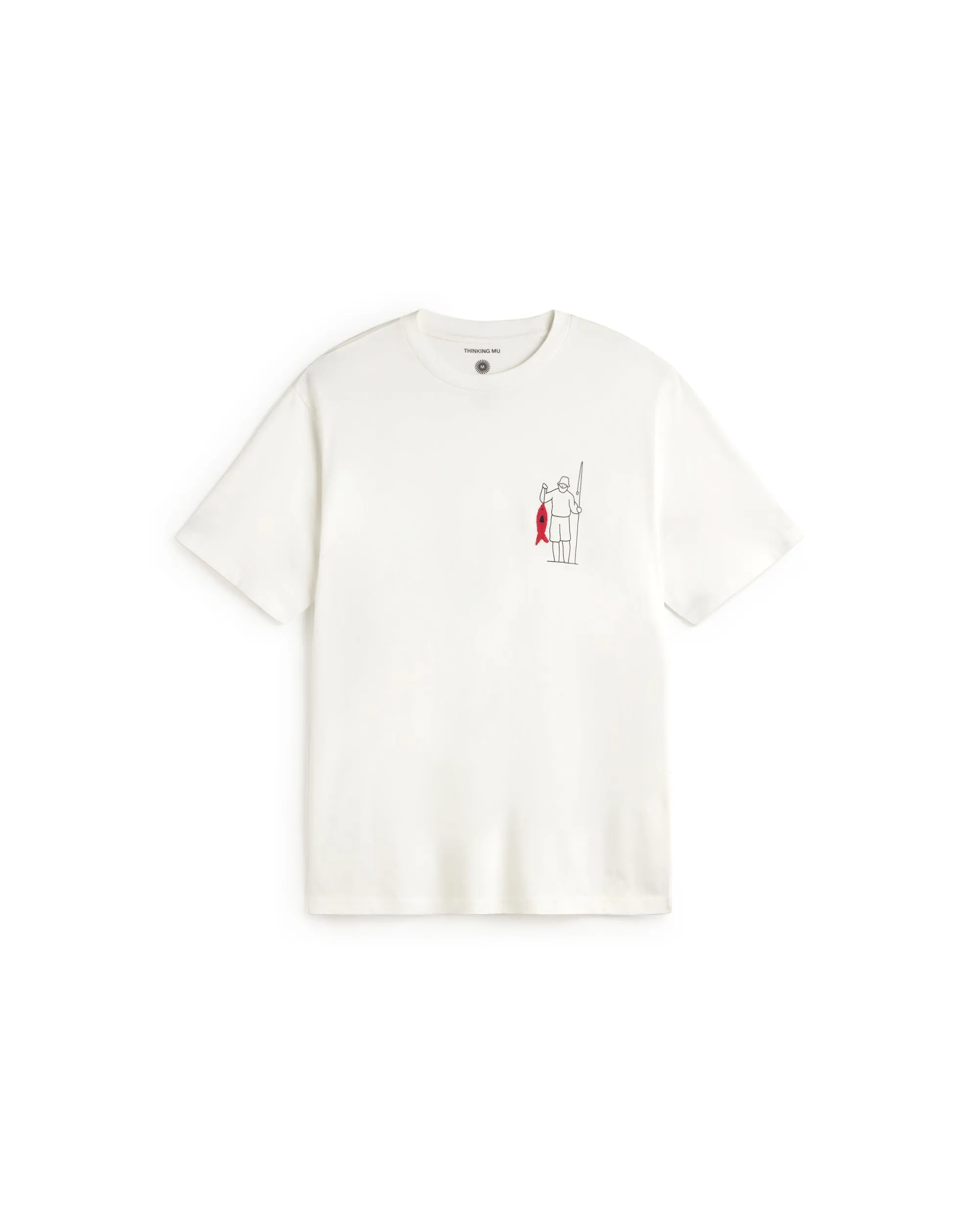 Camiseta bordada fisherman Zach sold by Thinking Mu product image thumbnail 5