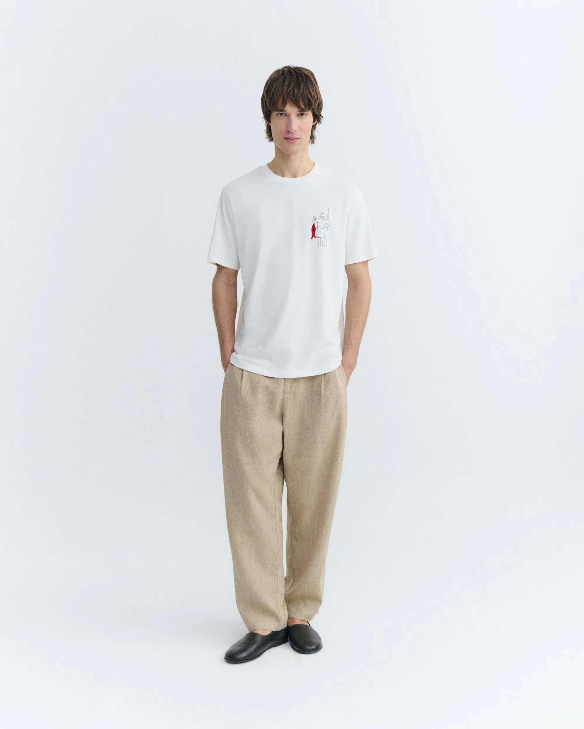 Camiseta bordada fisherman Zach sold by Thinking Mu product image thumbnail 3