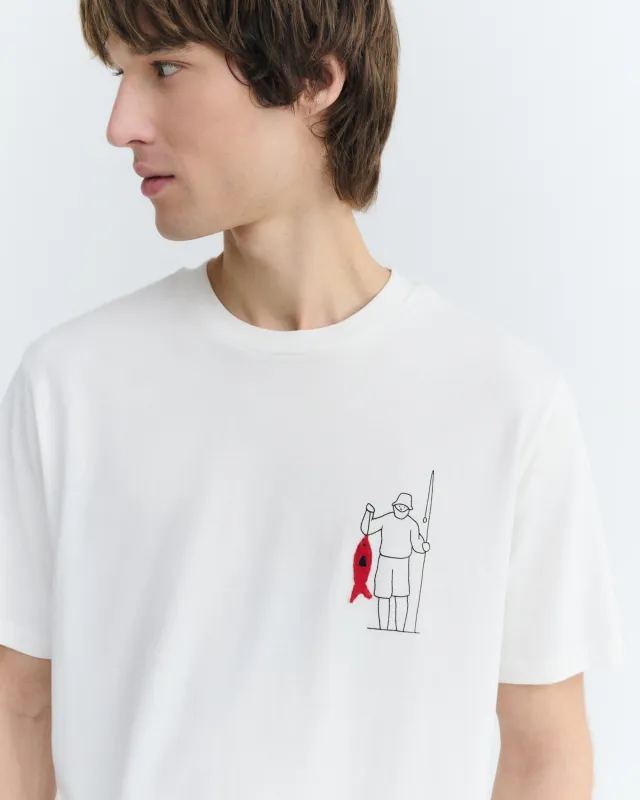 Camiseta bordada fisherman Zach made by Thinking Mu