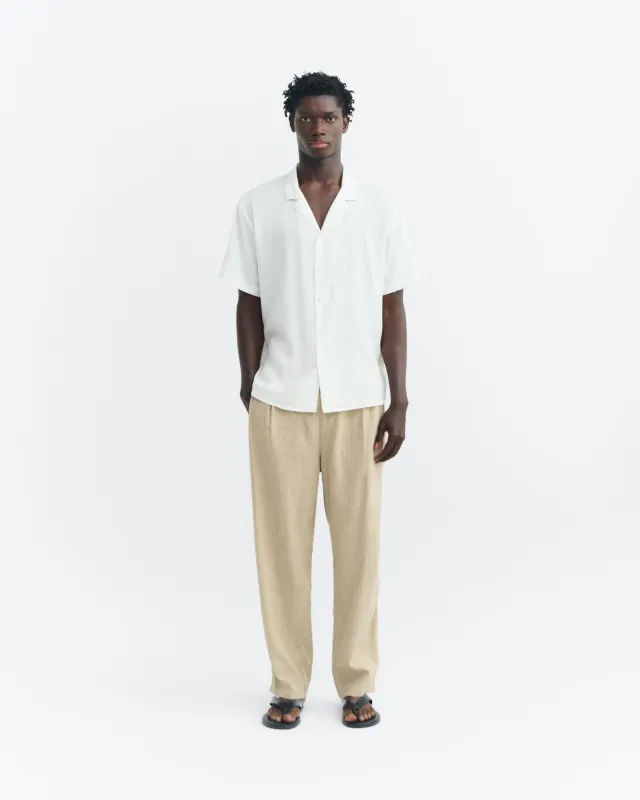 Camisa blanca hemp Jules made by Thinking Mu