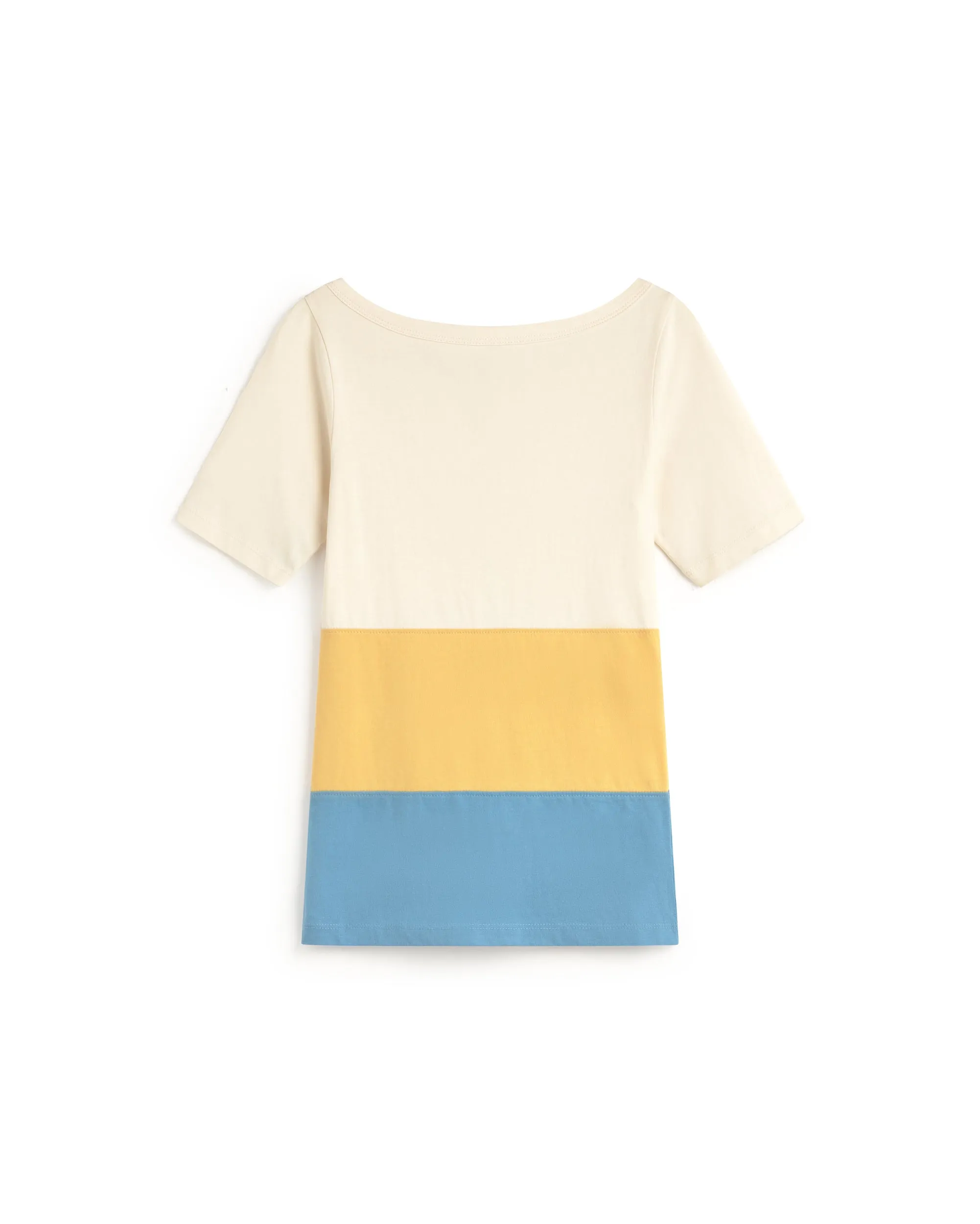 Camiseta slim rayas amarilla y azul Zura sold by Thinking Mu product image thumbnail 5