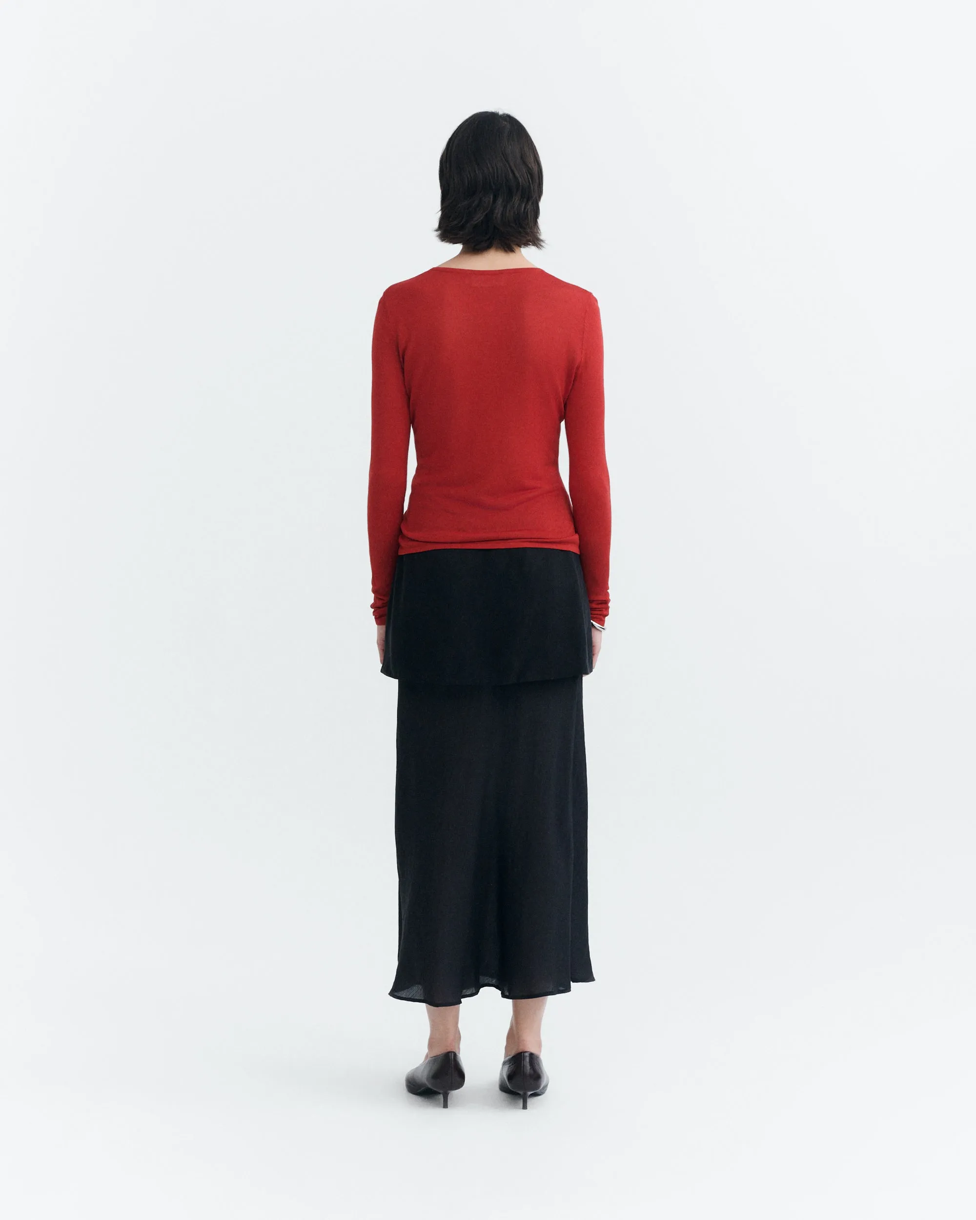 Cardigan punto rojo transparente Manon sold by Thinking Mu product image thumbnail 4