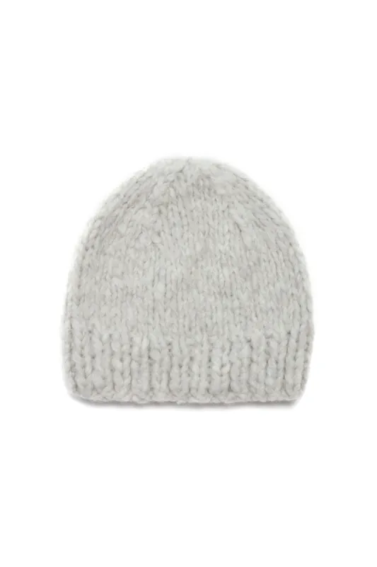 Townes Knit Hat in Heather Grey Welfat Cashmere sold by Gabriela Hearst