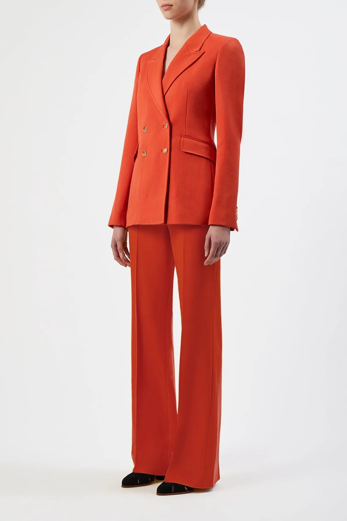 Vesta Pant in Spice Virgin Wool sold by Gabriela Hearst product image thumbnail 4