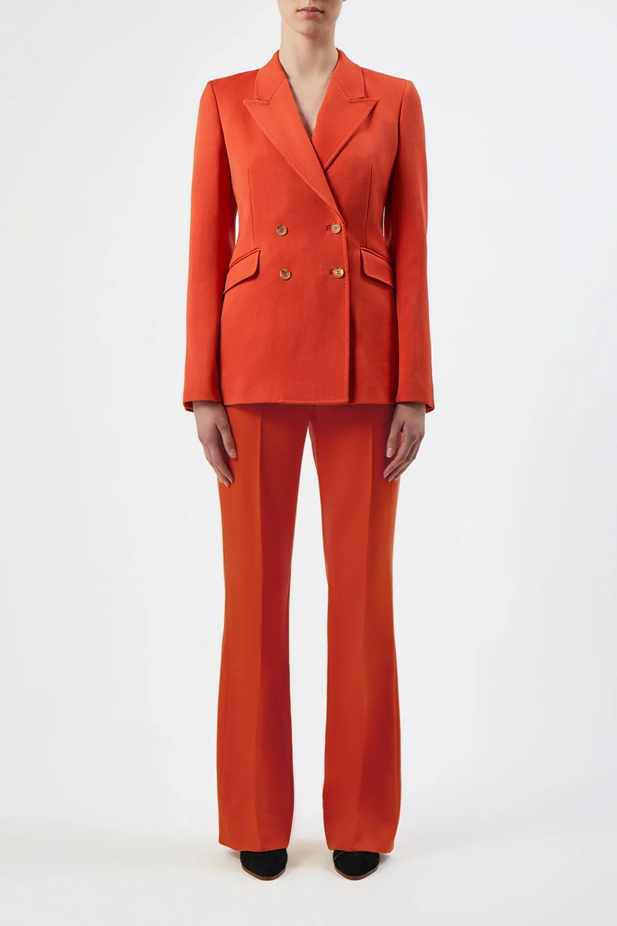 Vesta Pant in Spice Virgin Wool sold by Gabriela Hearst product image thumbnail 2