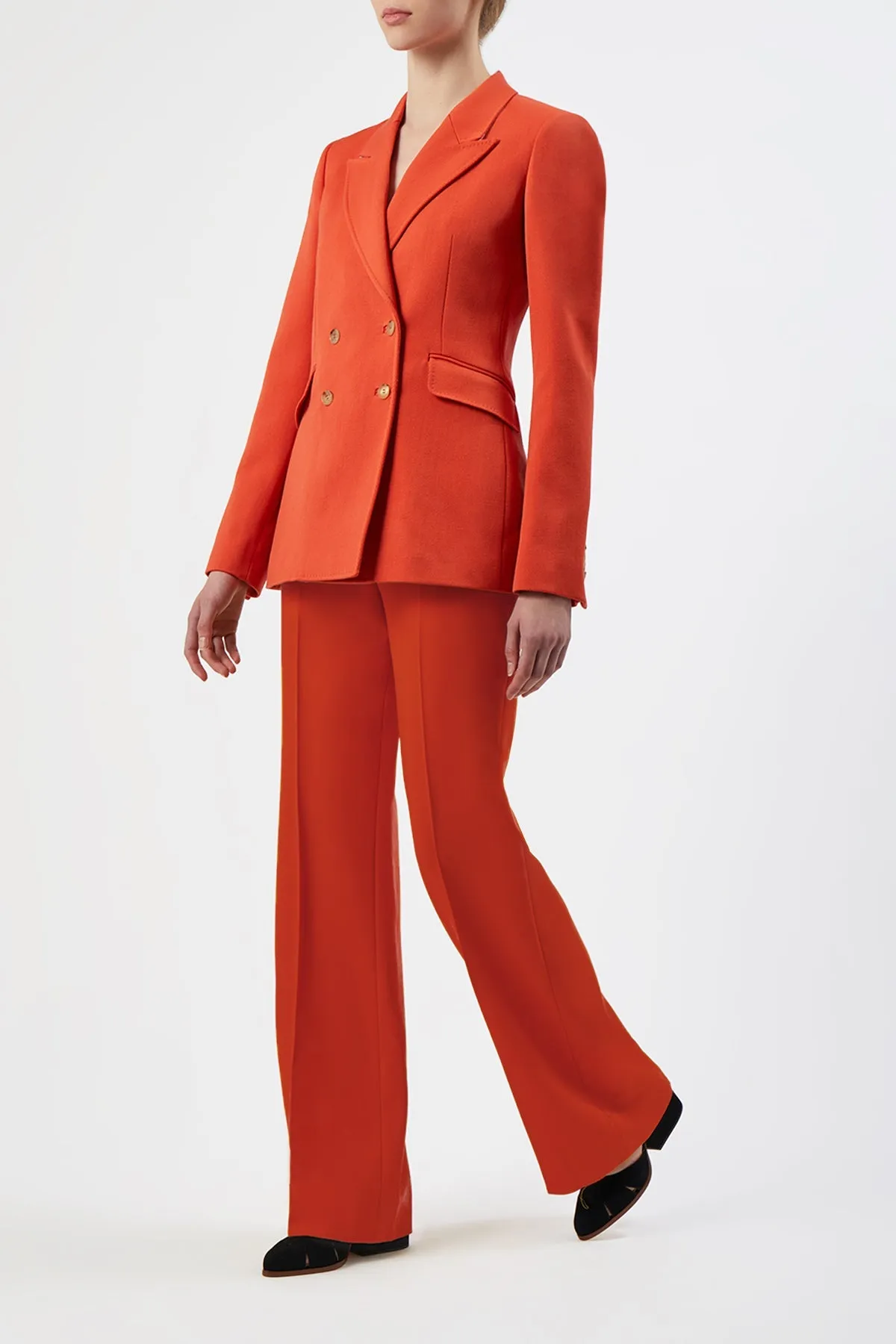 Vesta Pant in Spice Virgin Wool sold by Gabriela Hearst product image thumbnail 5