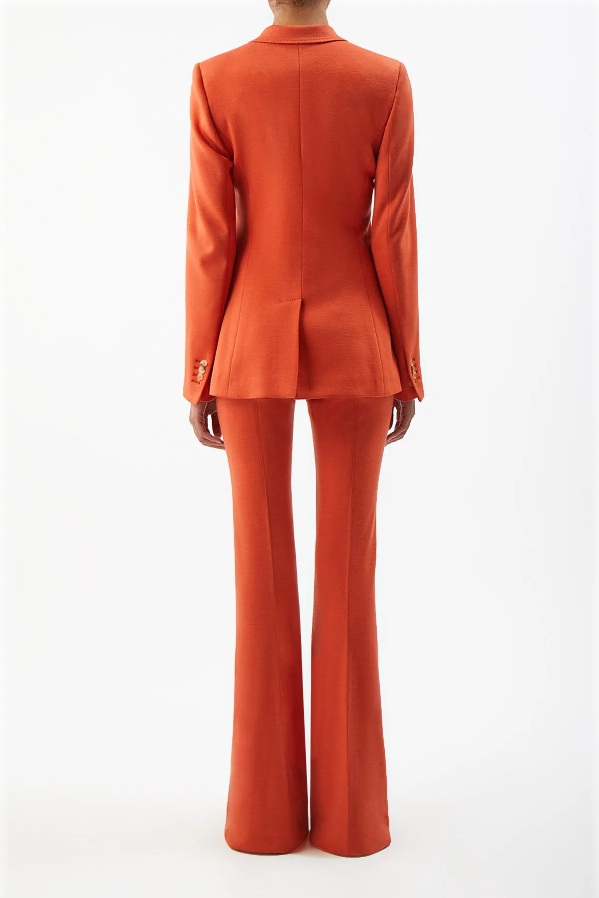 Stephanie Blazer in Spice Wool sold by Gabriela Hearst product image thumbnail 3