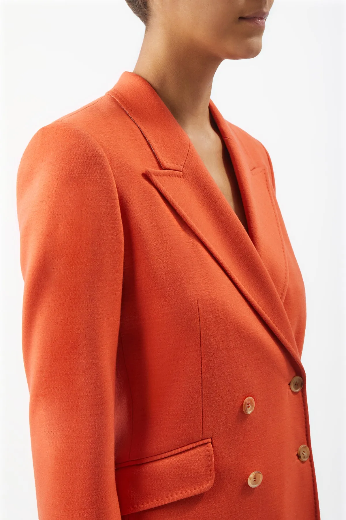 Stephanie Blazer in Spice Wool sold by Gabriela Hearst product image thumbnail 5