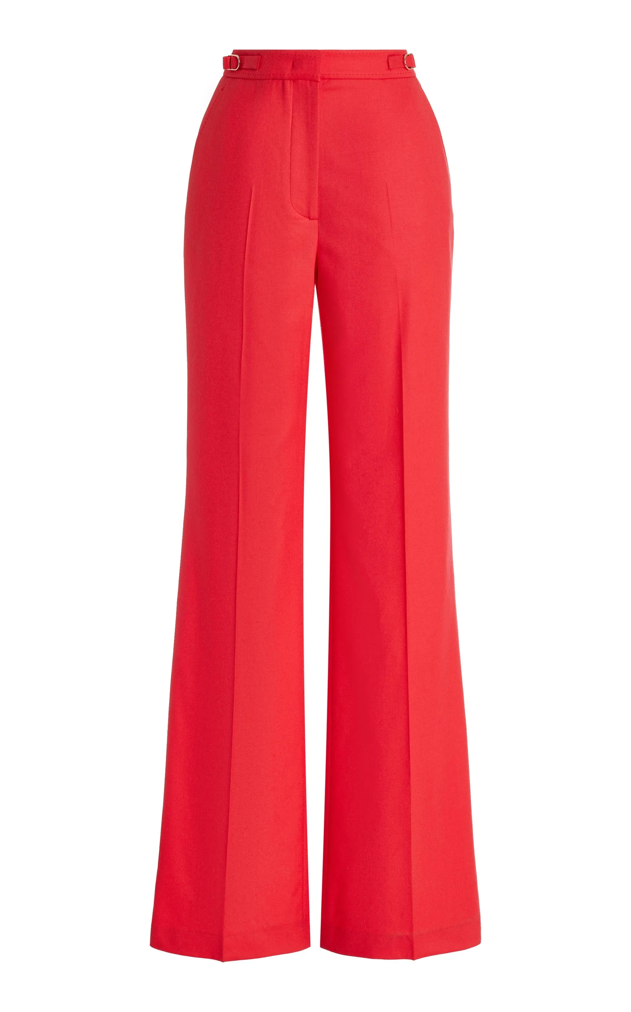 Vesta Pant in Red Topaz Superfine Wool sold by Gabriela Hearst