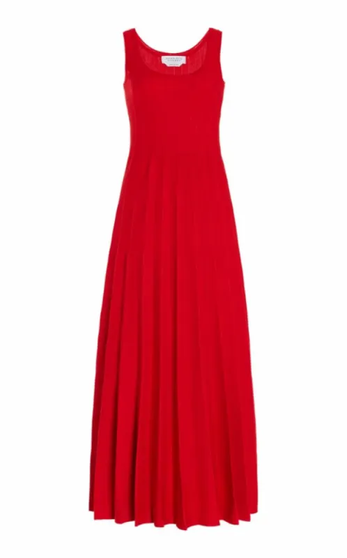 Zeleia Dress in Red Wool sold by Gabriela Hearst
