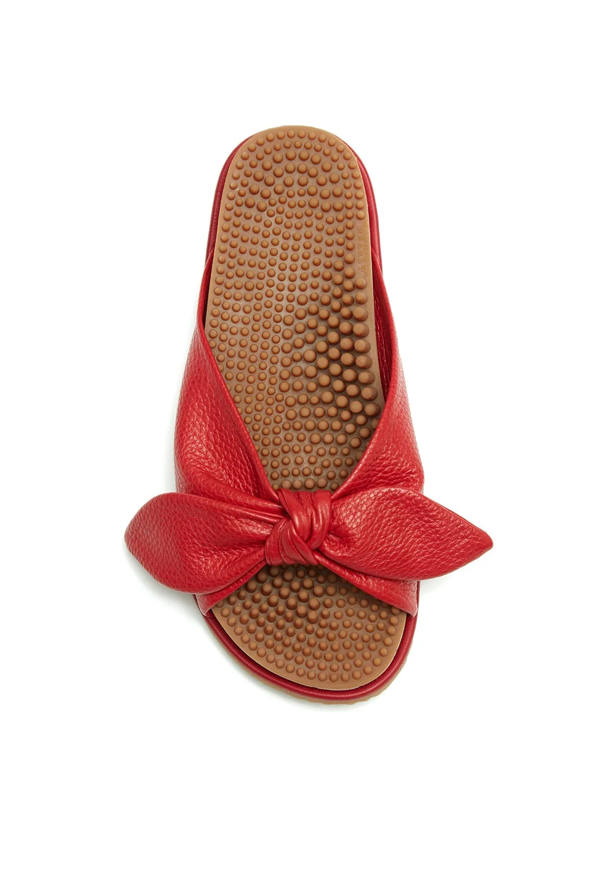 Virgil Reflexology Slide in Rust Nappa Leather sold by Gabriela Hearst product image thumbnail 2