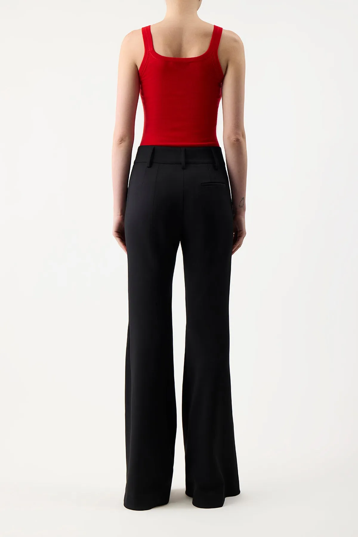 Toby Knit Tank Top in Red Topaz Cashmere Silk sold by Gabriela Hearst product image thumbnail 4