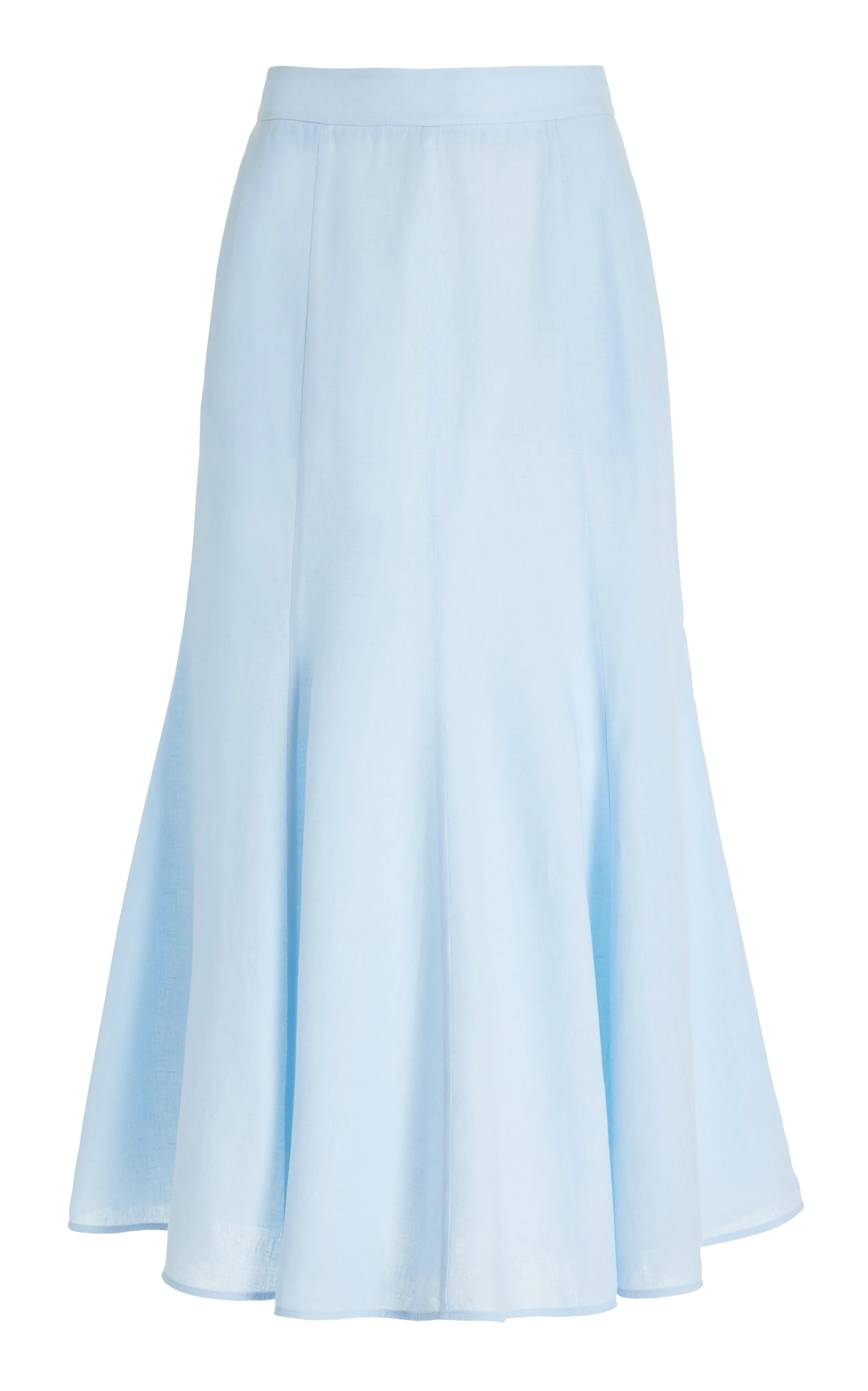 Tate Skirt in Light Blue Aloe Linen sold by Gabriela Hearst