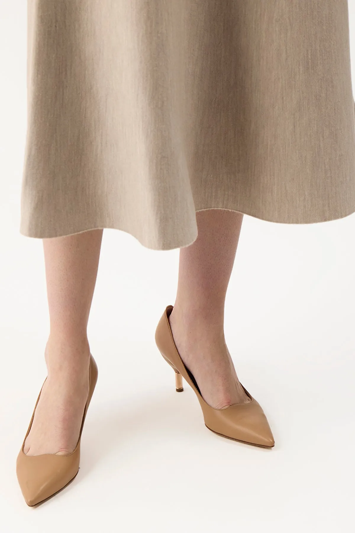 Sofia Pump in Dark Camel Leather sold by Gabriela Hearst product image thumbnail 4