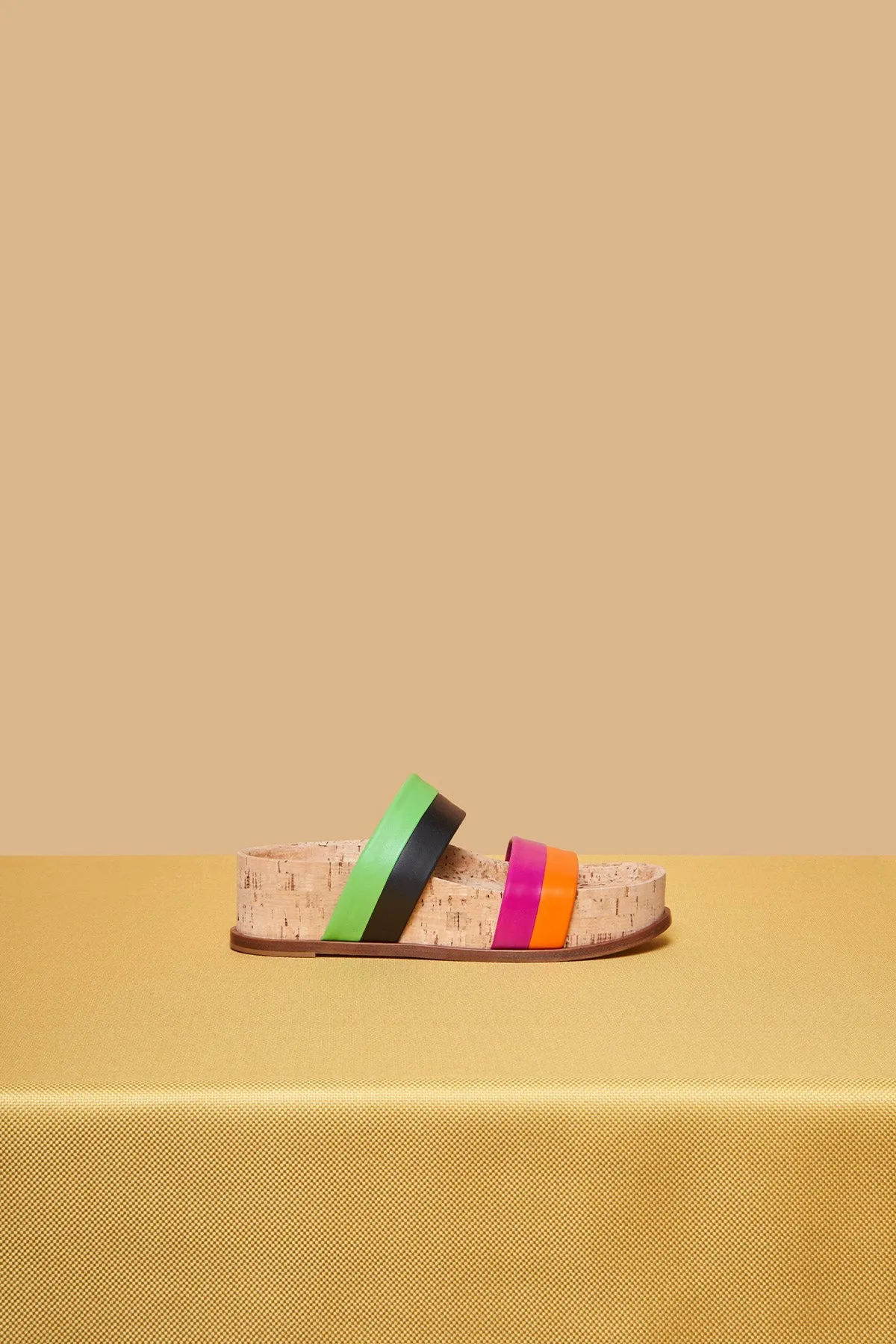 Striker Platform Sandal in Multi Nappa Leather sold by Gabriela Hearst product image thumbnail 4