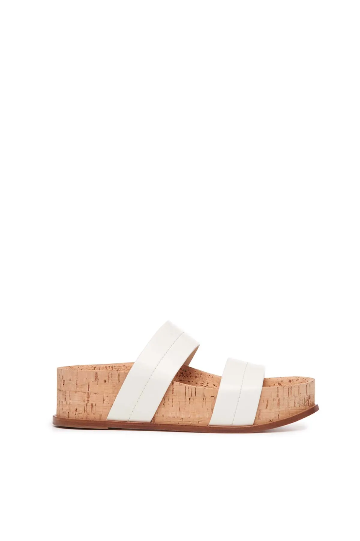 Striker Sandal in Cream Nappa Leather sold by Gabriela Hearst