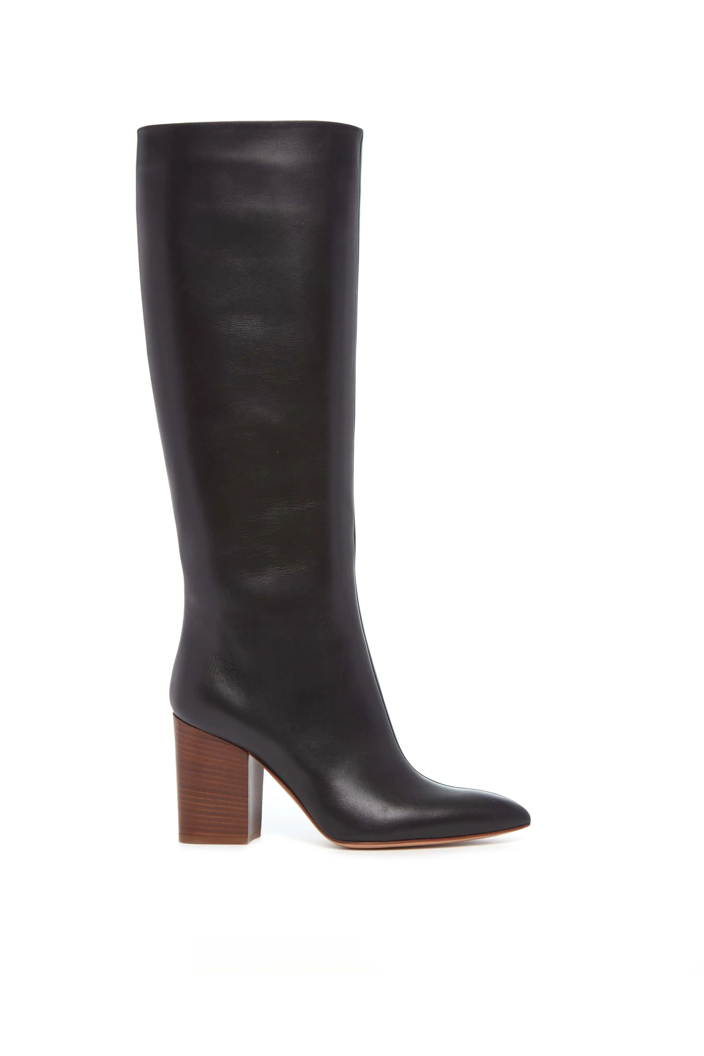 Sascha Knee High Boot in Black Leather sold by Gabriela Hearst