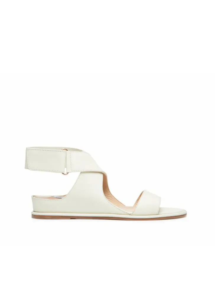 Senna Sandal in Cream Leather sold by Gabriela Hearst