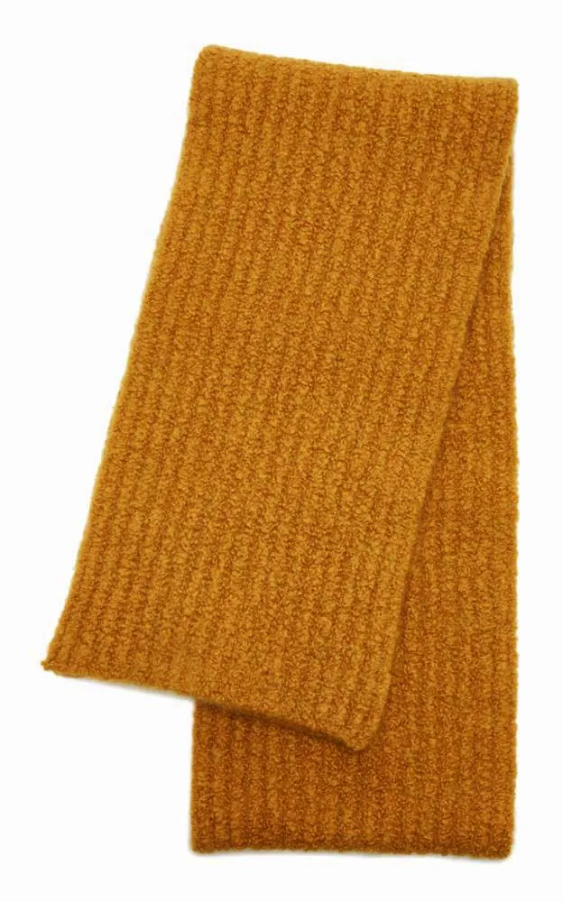 Ruben Scarf in Saffron Cashmere Boucle sold by Gabriela Hearst