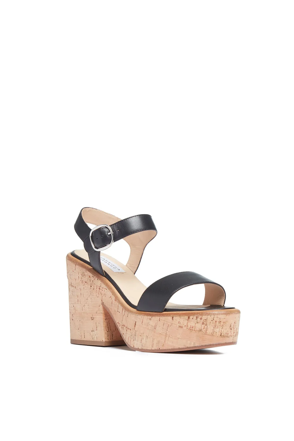 Sardis Platform Sandal in Black Nappa Leather sold by Gabriela Hearst product image thumbnail 2