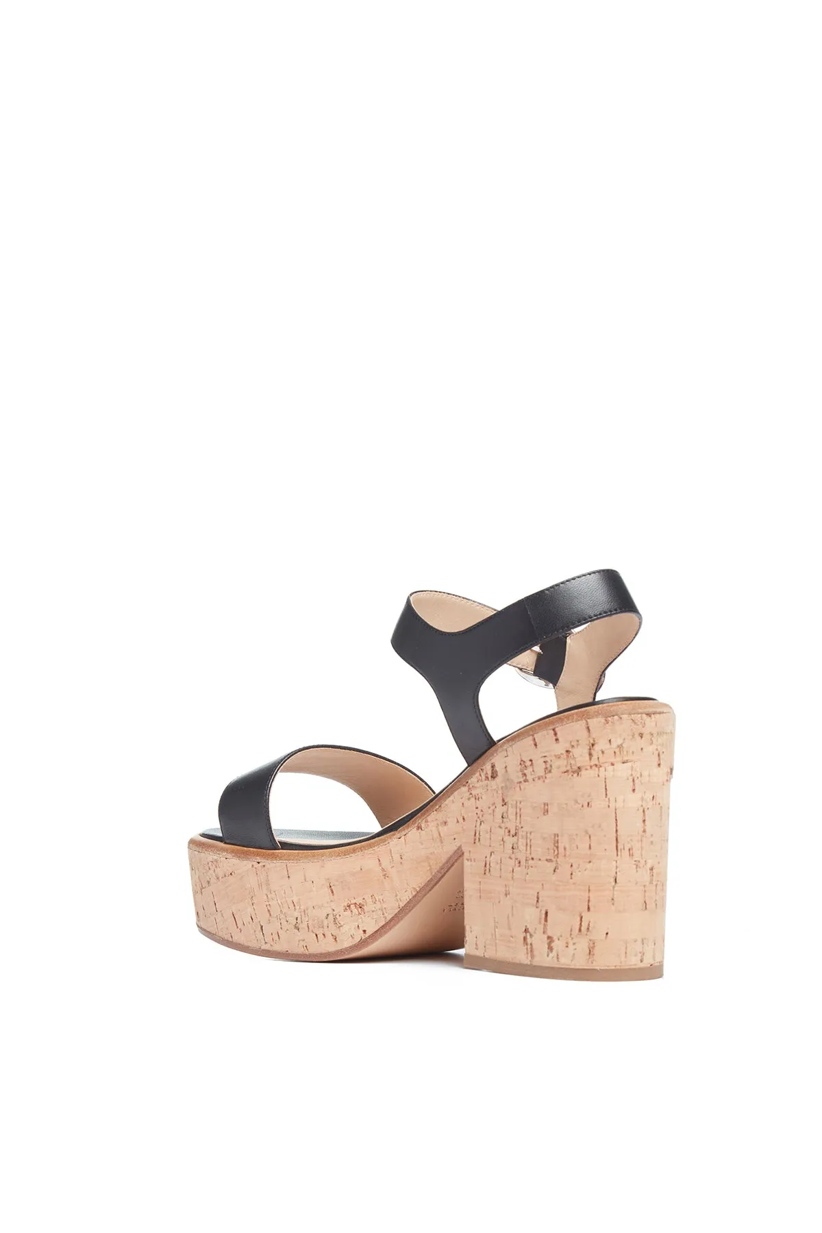 Sardis Platform Sandal in Black Nappa Leather sold by Gabriela Hearst product image thumbnail 3