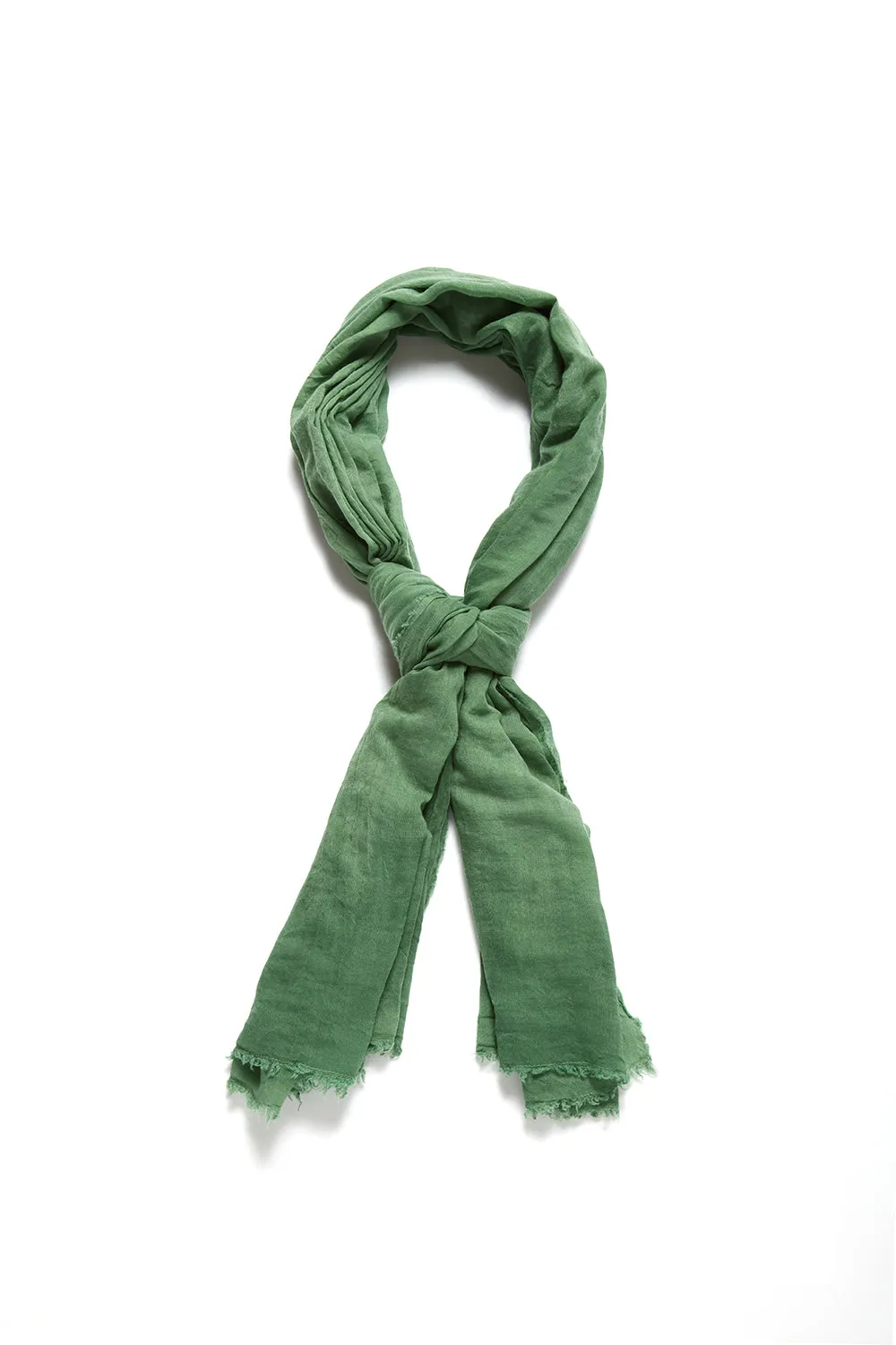 Severino Botanical Dyed Scarf in Aventurine Green Cashmere sold by Gabriela Hearst product image thumbnail 2