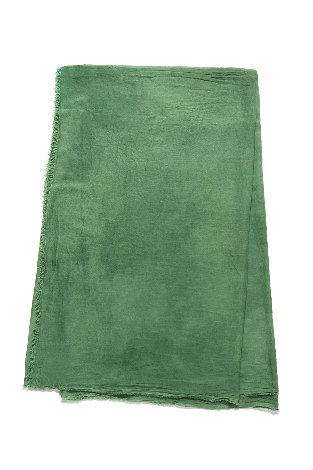 Severino Botanical Dyed Scarf in Aventurine Green Cashmere sold by Gabriela Hearst