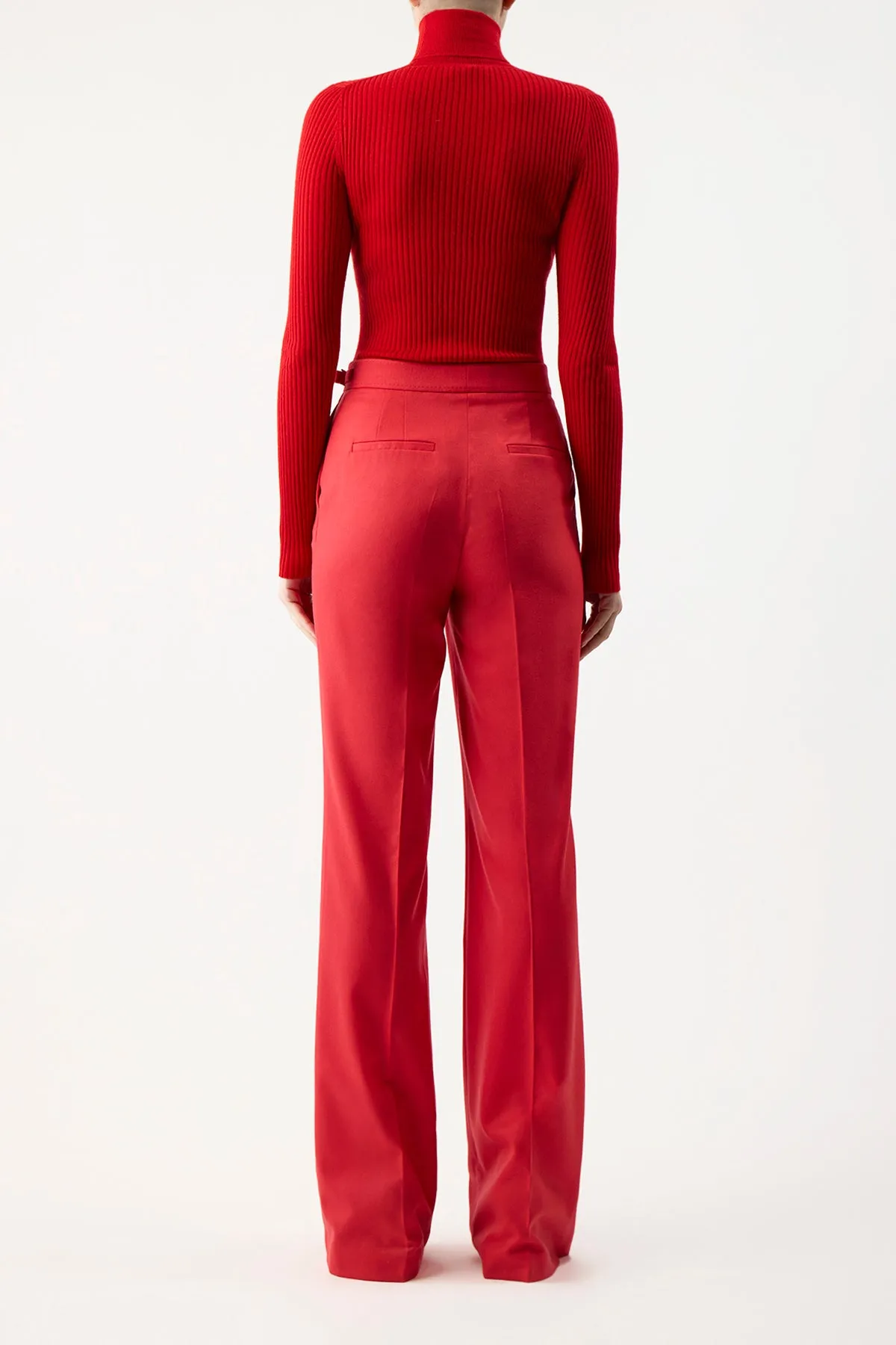 Peppe Knit Turtleneck in Red Topaz Cashmere Silk sold by Gabriela Hearst product image thumbnail 4