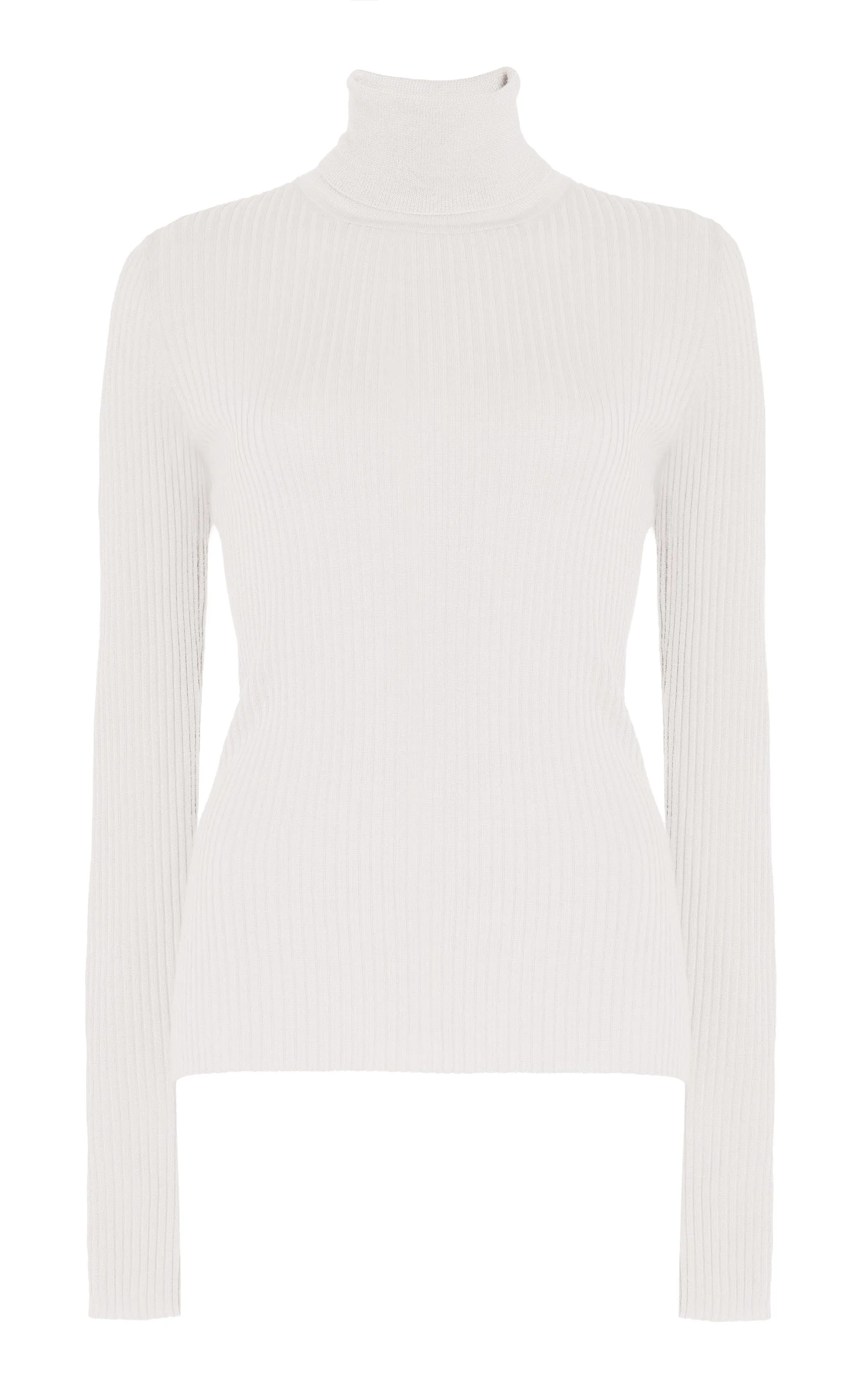 Peppe Knit Turtleneck in Ivory Cashmere Silk sold by Gabriela Hearst