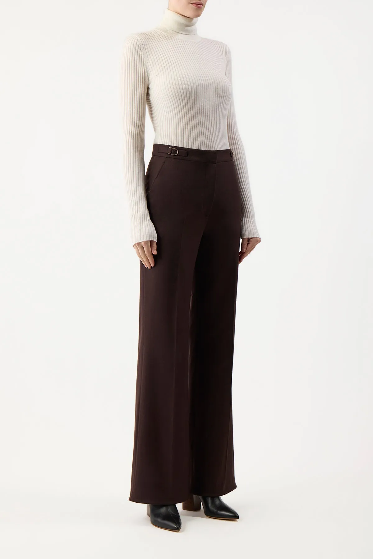 Peppe Knit Turtleneck in Ivory Cashmere Silk sold by Gabriela Hearst product image thumbnail 3