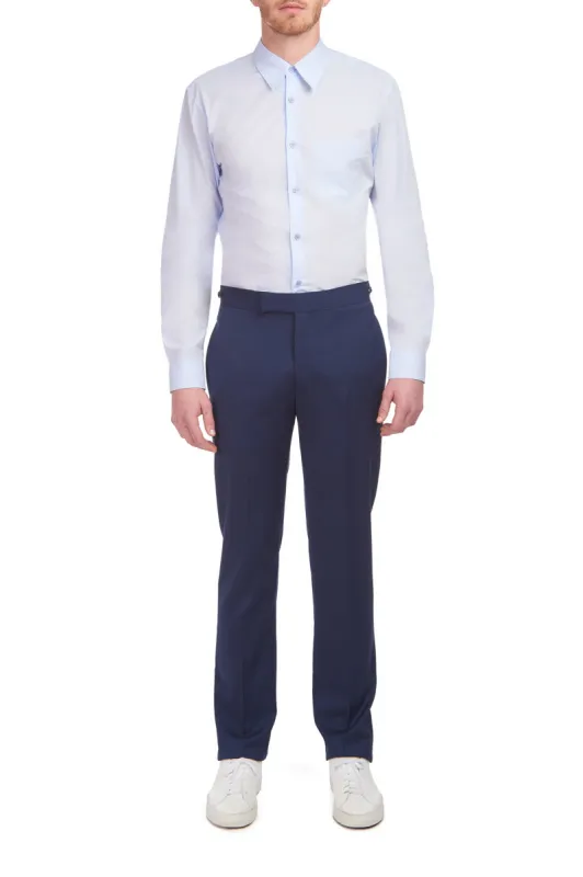 Reyes Shirt in Light Blue Cotton sold by Gabriela Hearst