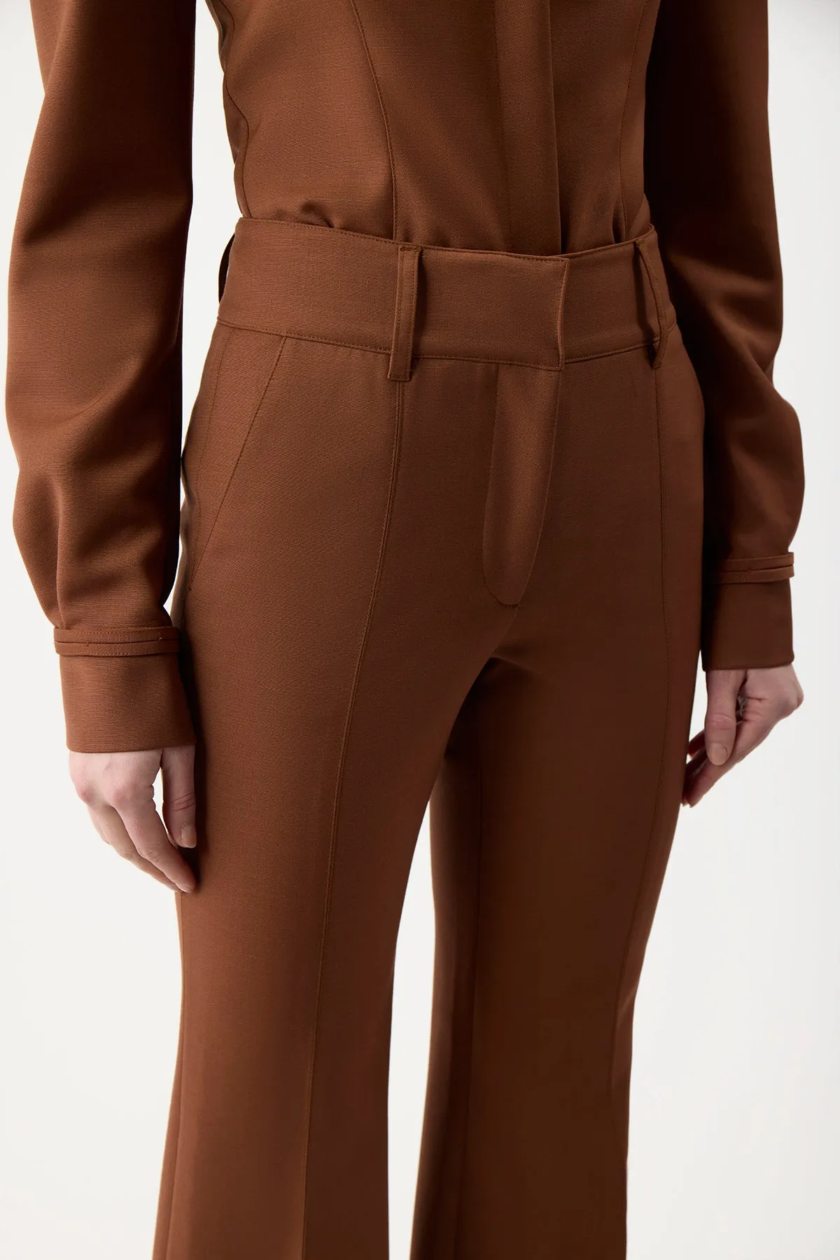 Rhein Pant in Cognac Sportswear Wool sold by Gabriela Hearst product image thumbnail 5