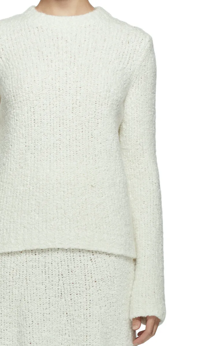 Pablo Skirt in Ivory Cashmere Boucle sold by Gabriela Hearst product image thumbnail 4