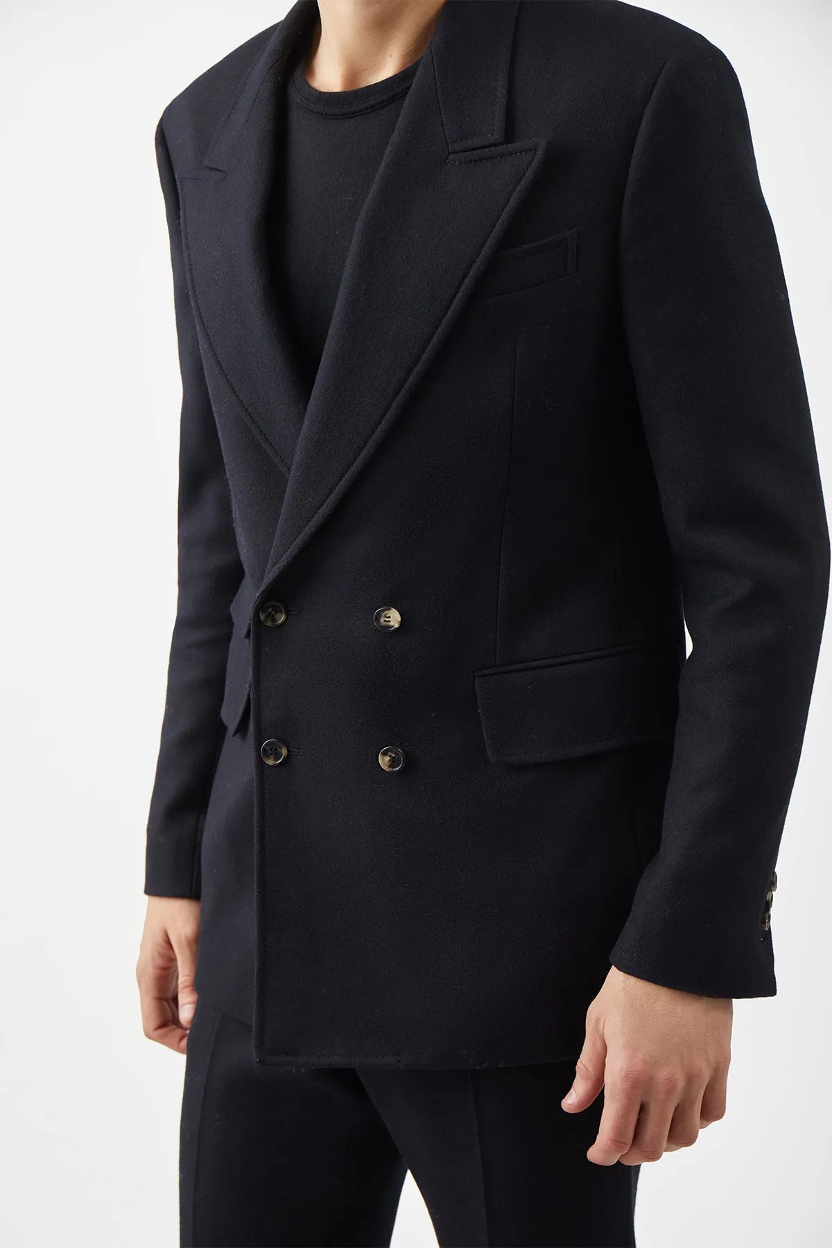 Miles Blazer in Black Wool sold by Gabriela Hearst product image thumbnail 5