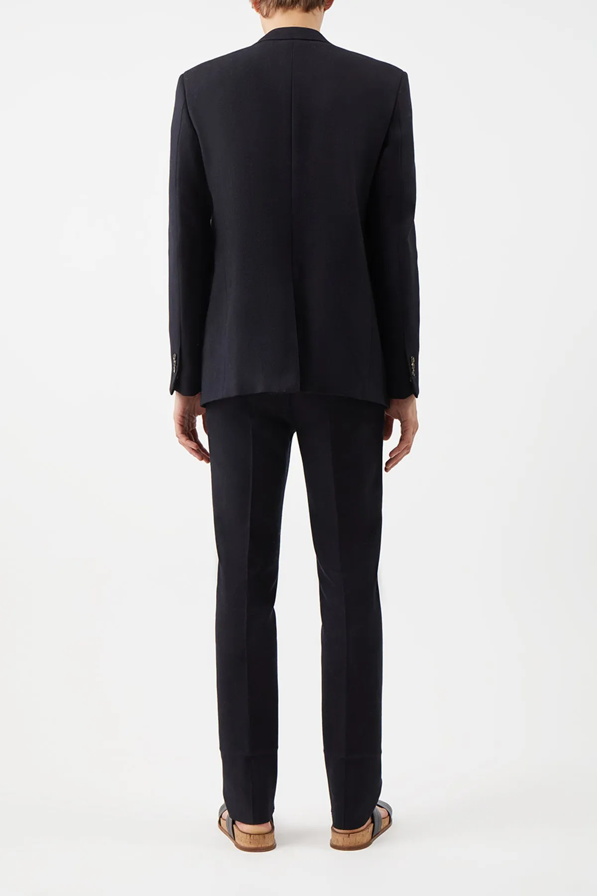 Miles Blazer in Black Wool sold by Gabriela Hearst product image thumbnail 4